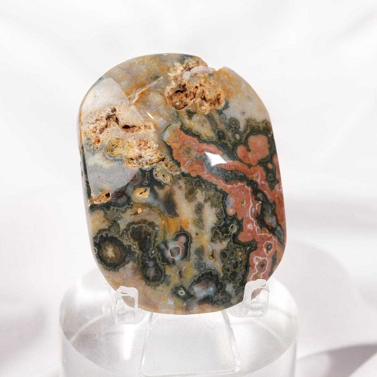 Orbicular Sea Jasper Palmstone
