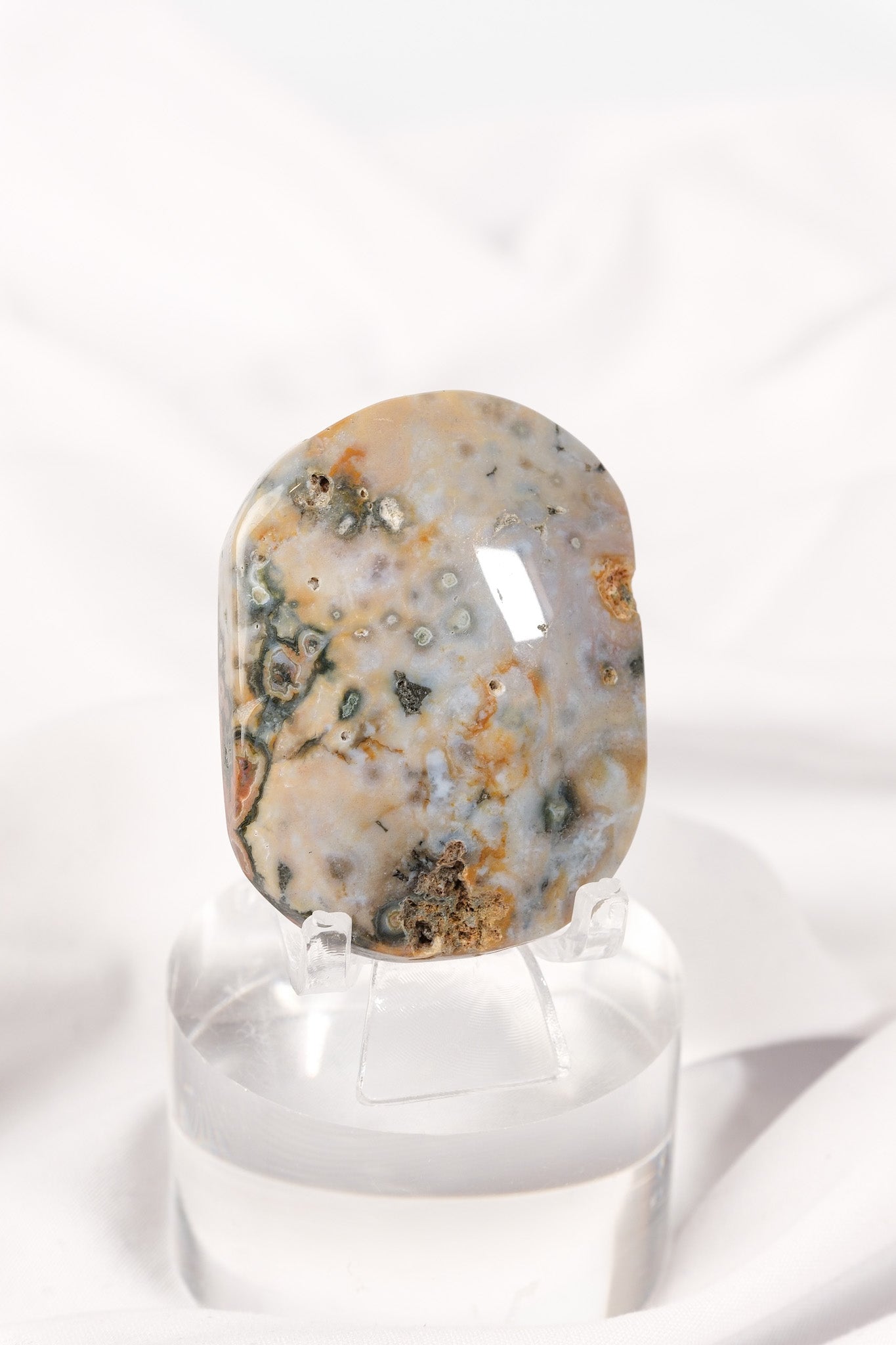 Orbicular Sea Jasper Palmstone
