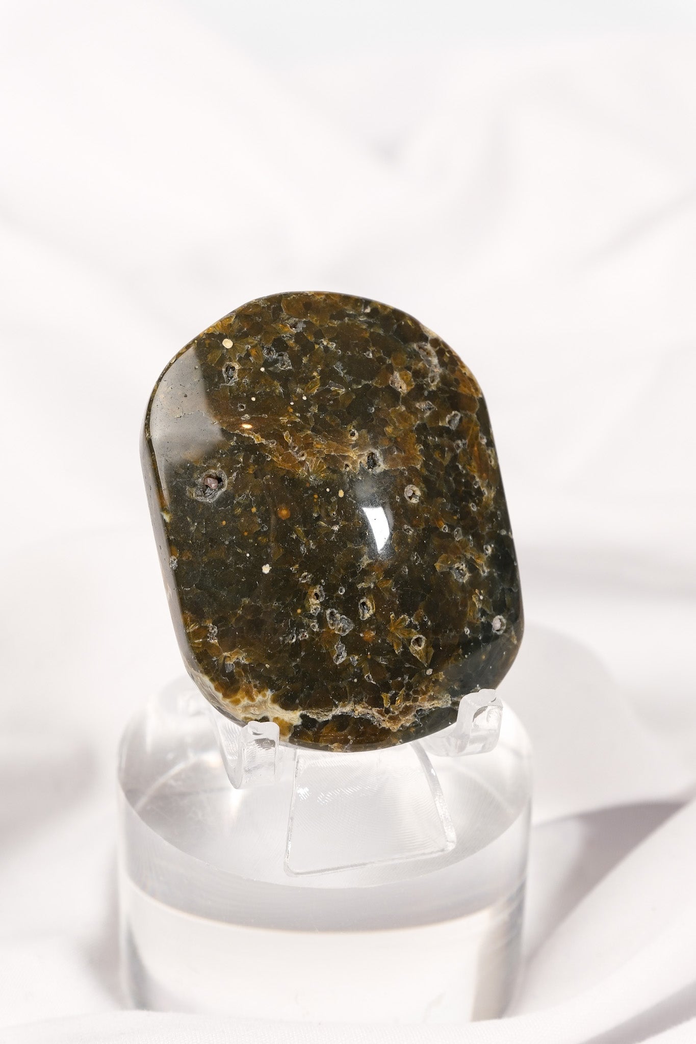 Orbicular Sea Jasper Palmstone