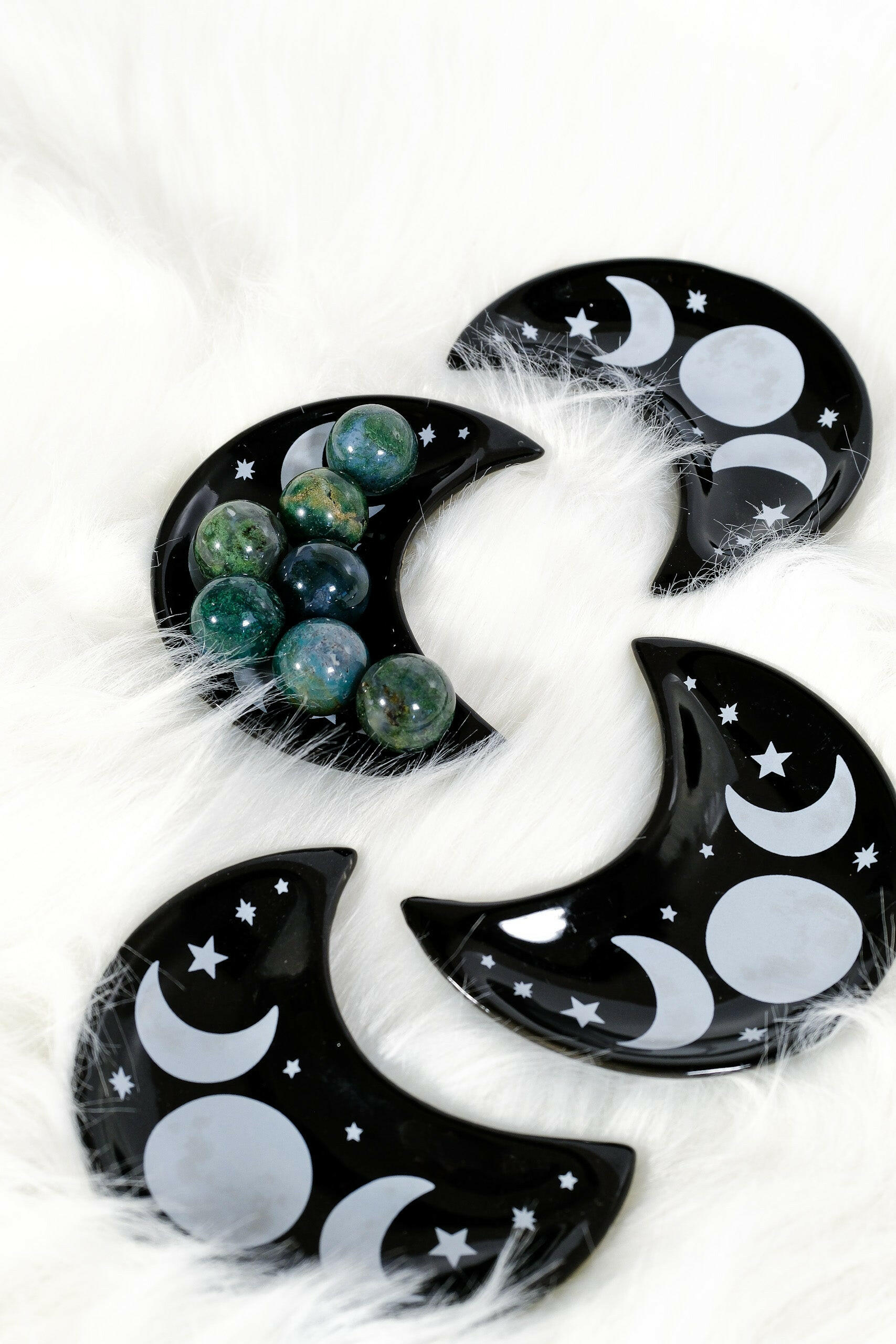 Moon Trinket Dish Healing Crystal.