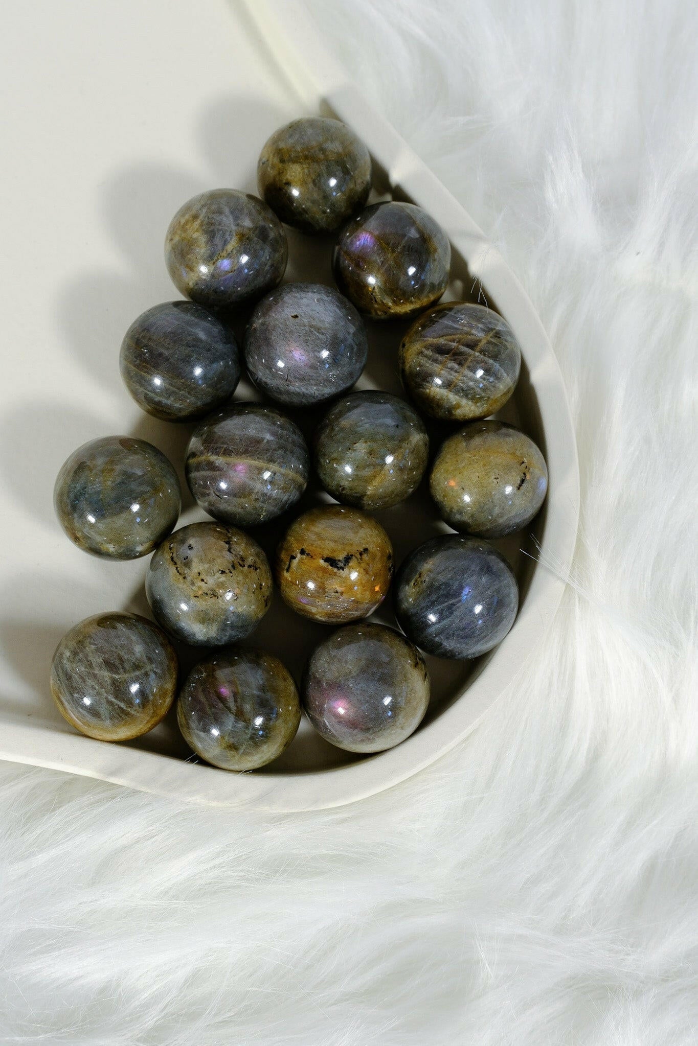 Labradorite Sphere Healing Crystal.