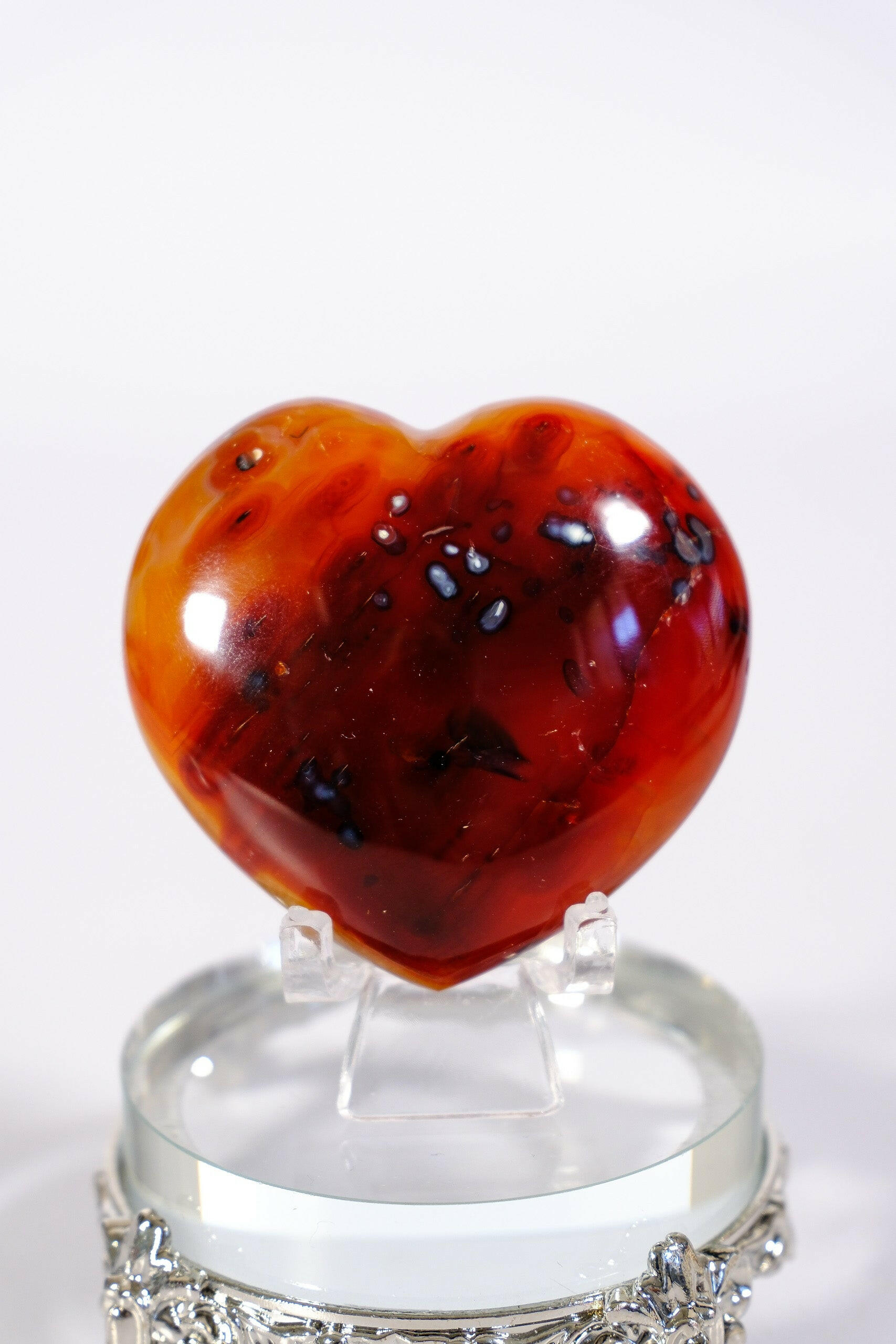 Carnelian Heart Healing Crystal.