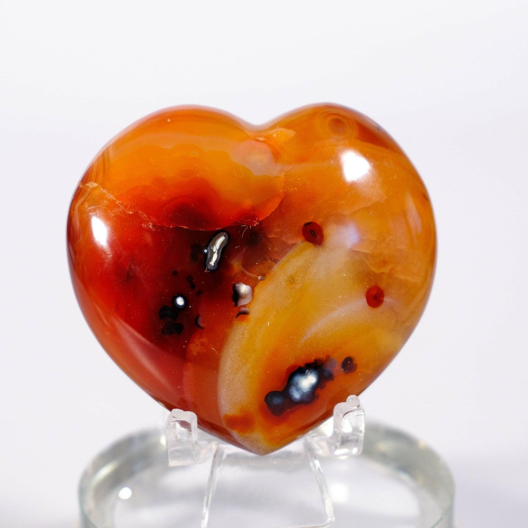 Carnelian Heart Healing Crystal.