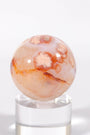 Flower Agate/Carnelian Sphere Healing Crystal.