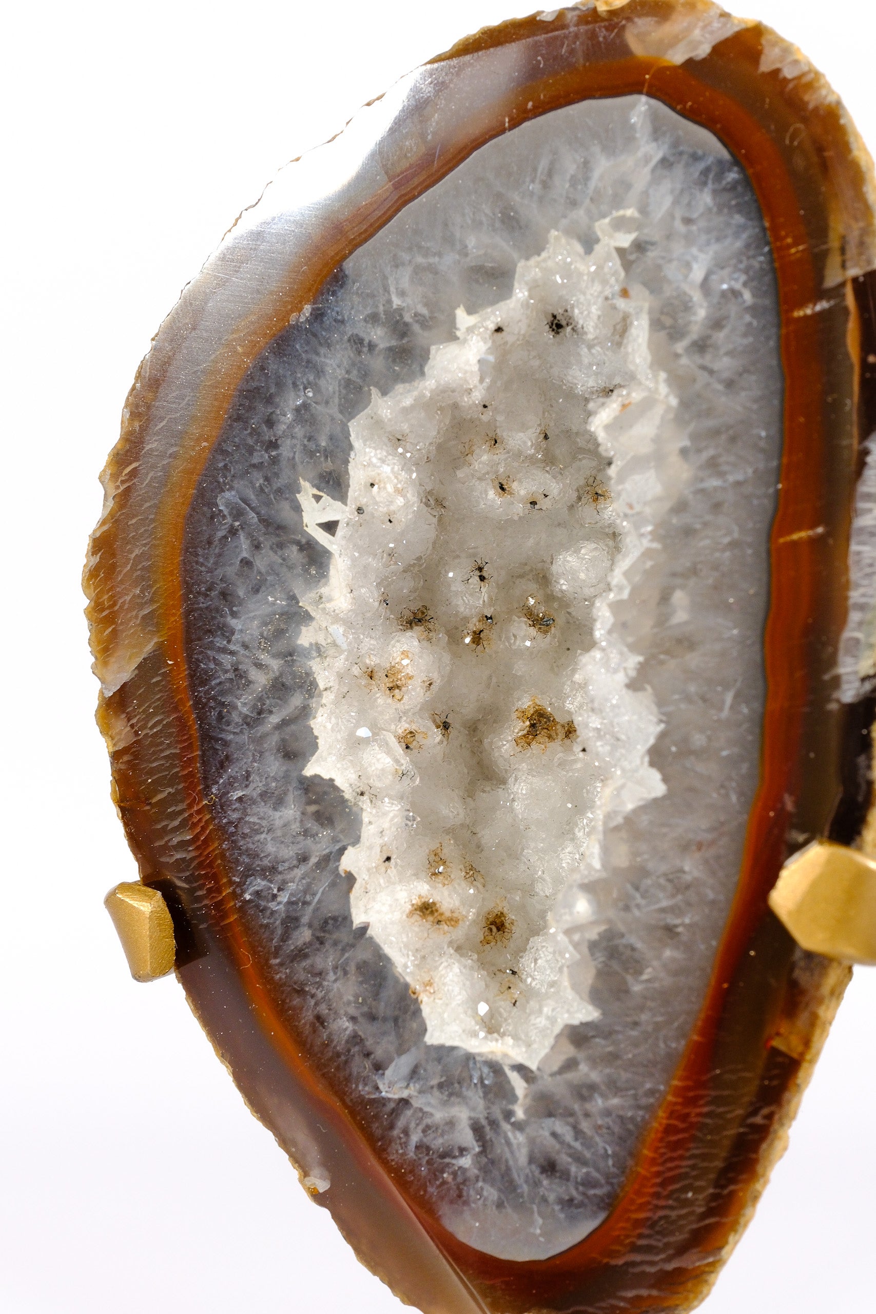 Agate Geode on Stand