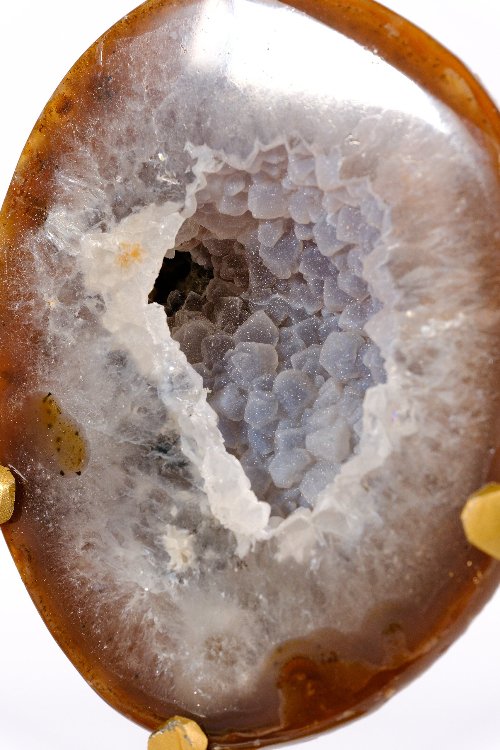Agate Geode on Stand