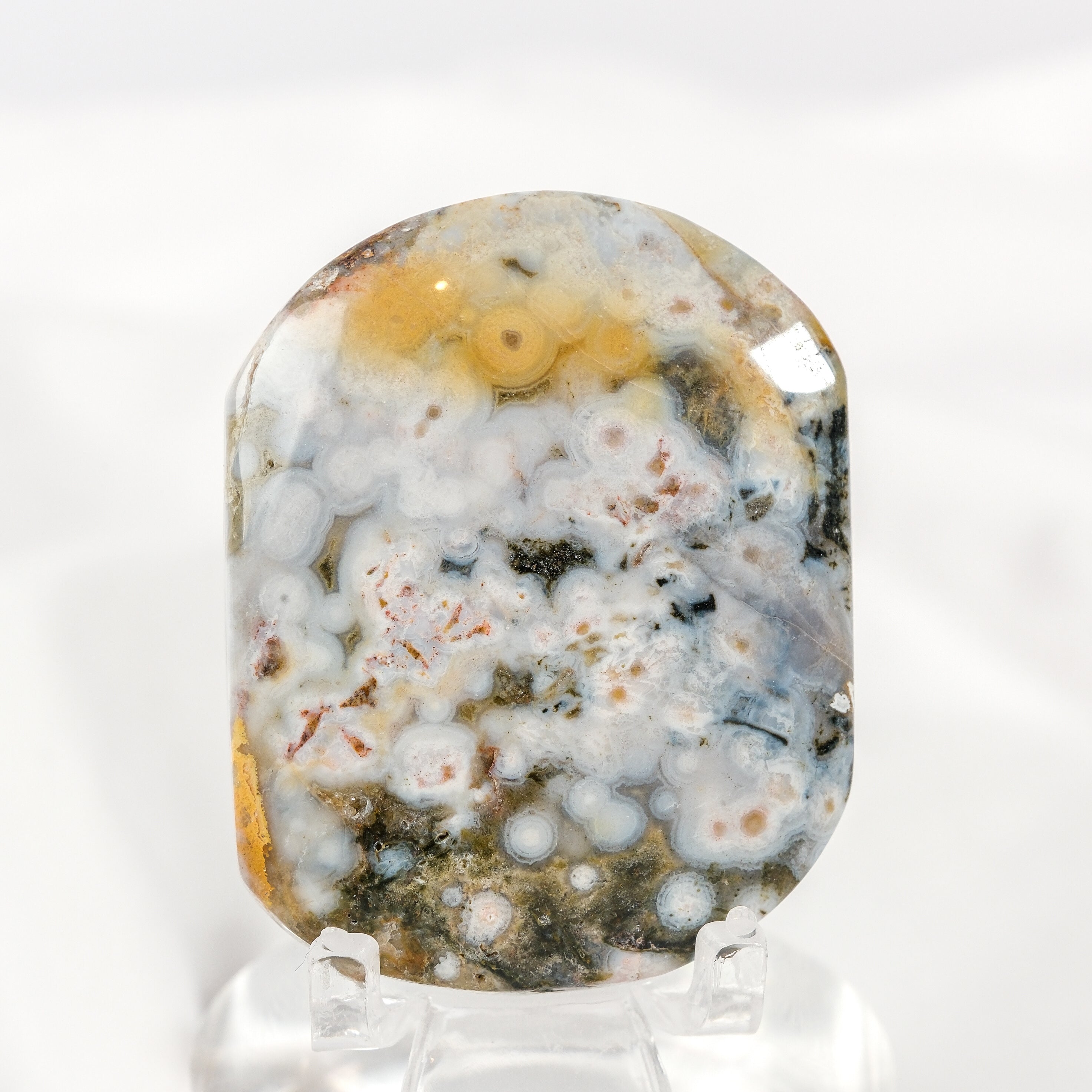 Orbicular Sea Jasper Palmstone