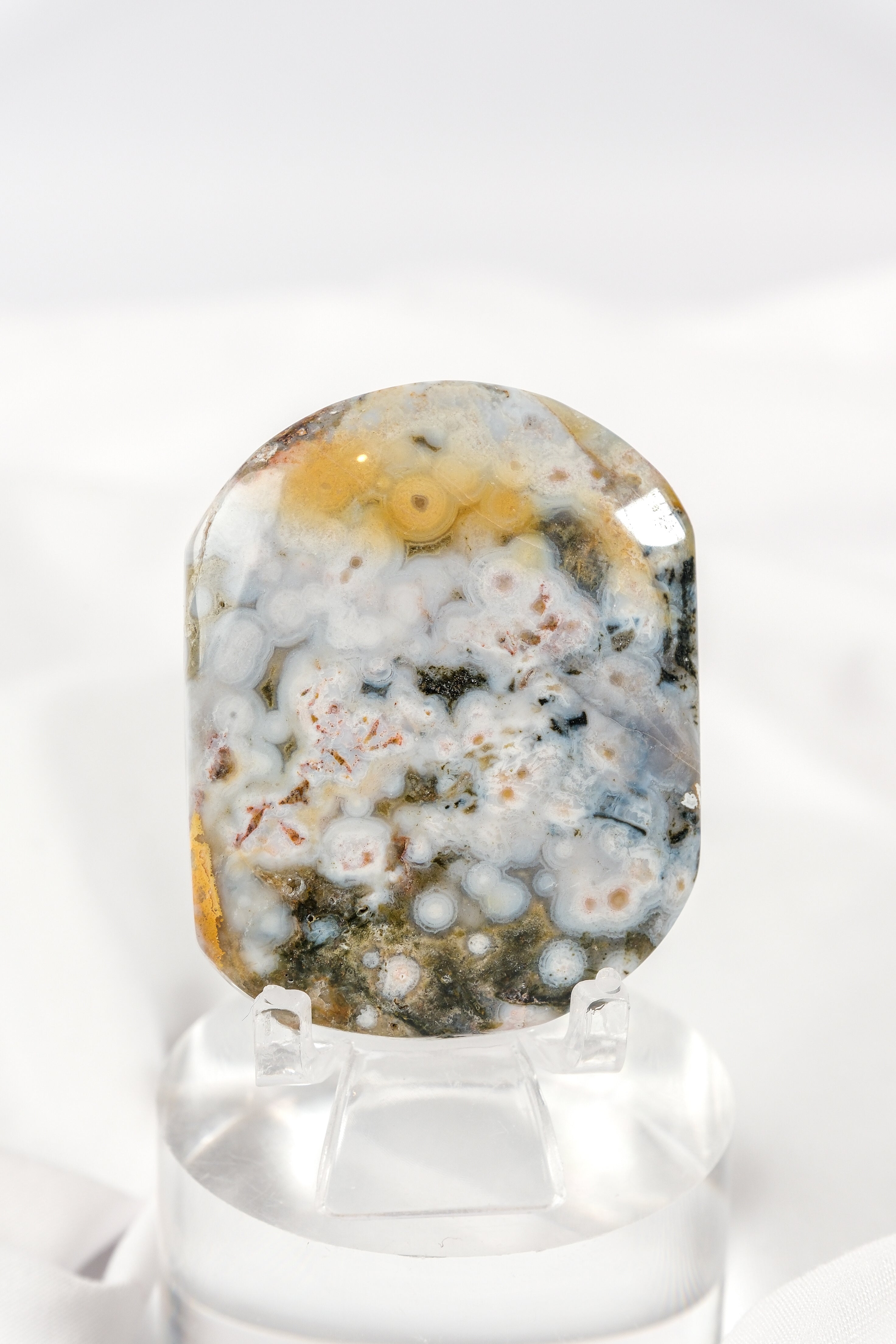 Orbicular Sea Jasper Palmstone