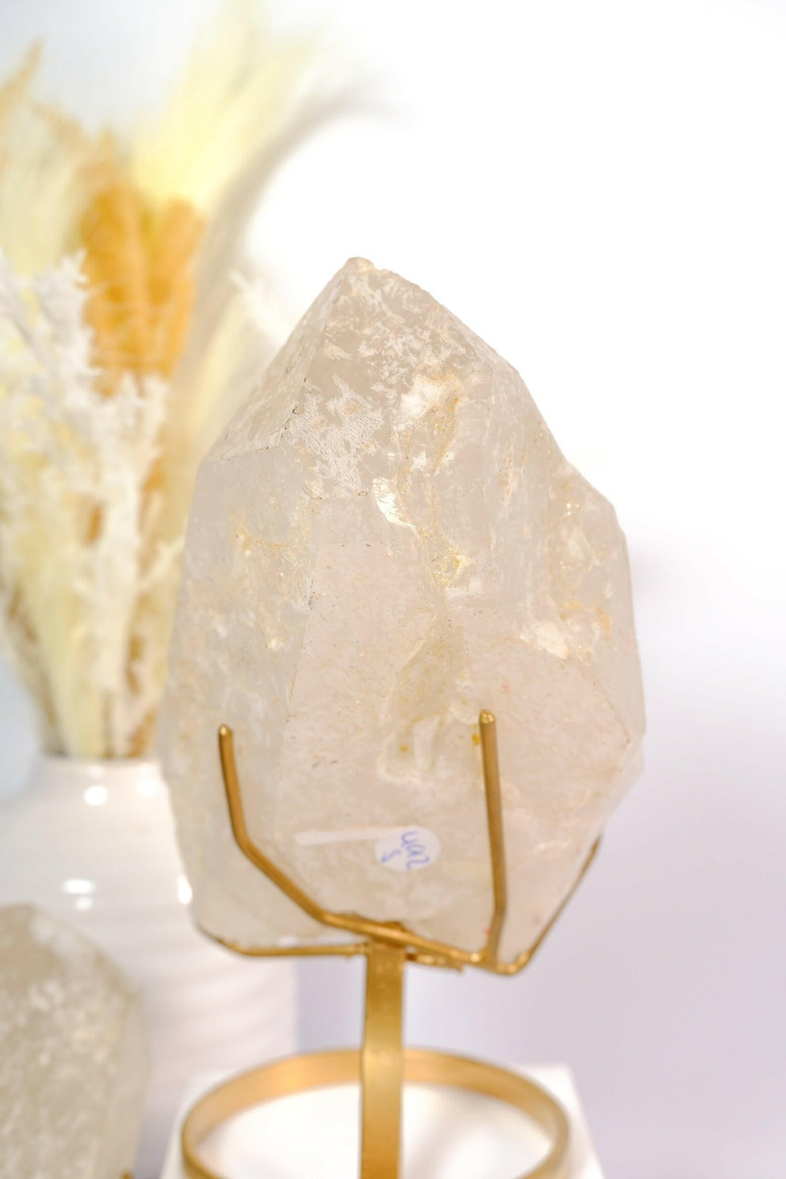 Citrine Rough Polished on Stand Healing Crystal.