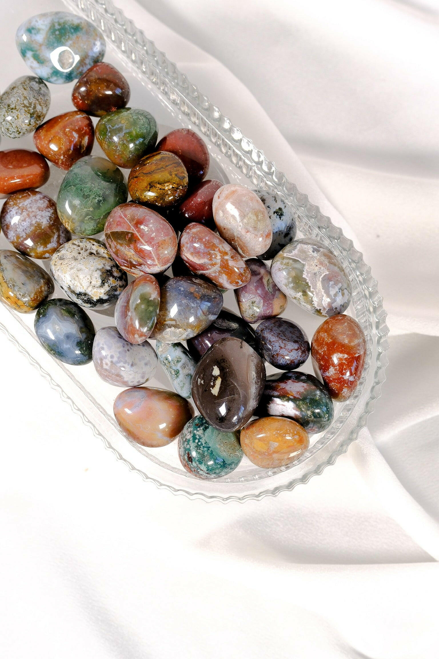 Ocean Jasper Tumble Healing Crystal.