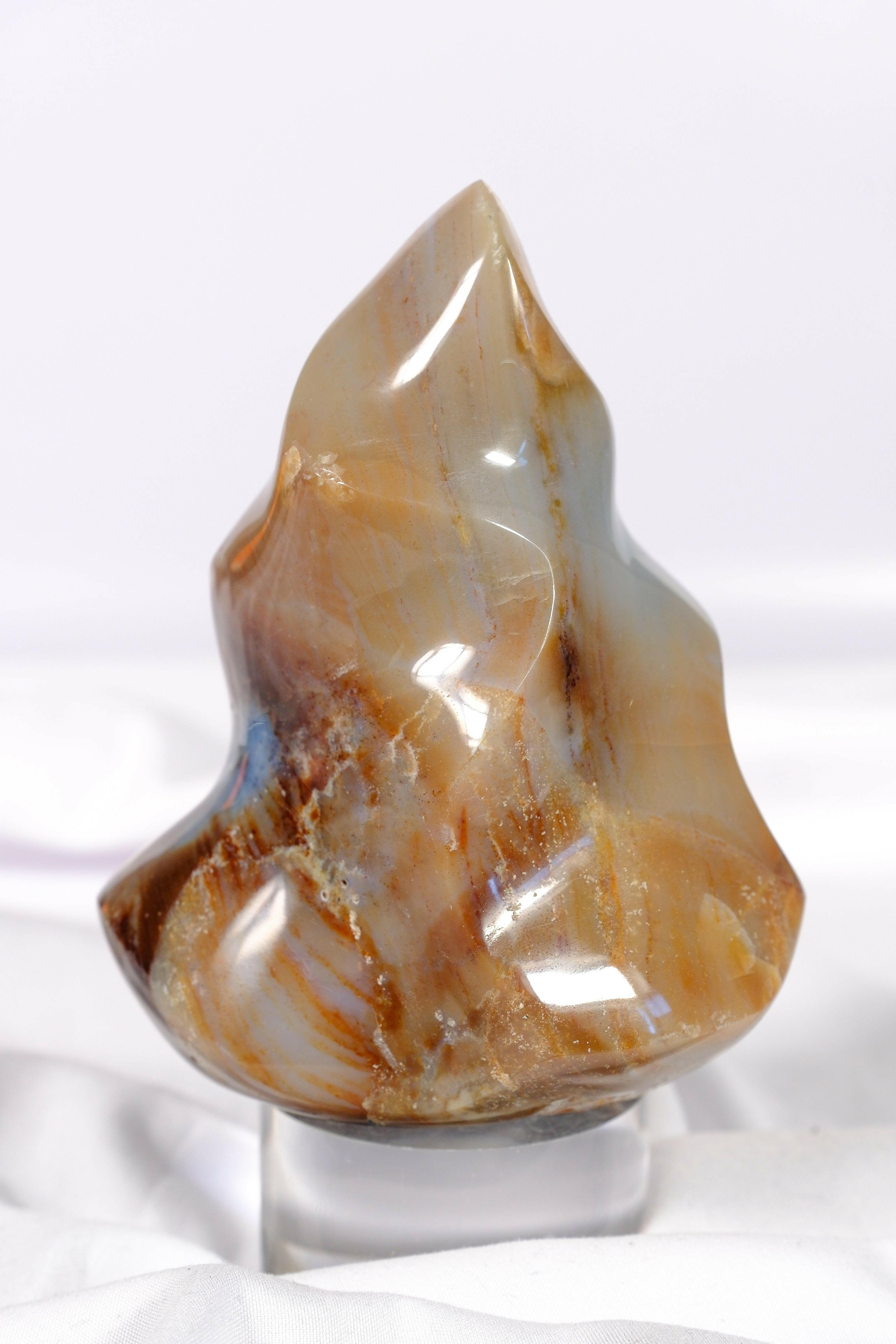 Ocean Jasper Flame Healing Crystal.