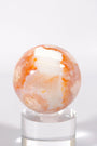 Flower Agate/Carnelian Sphere Healing Crystal.