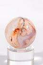 Flower Agate/Carnelian Sphere Healing Crystal.