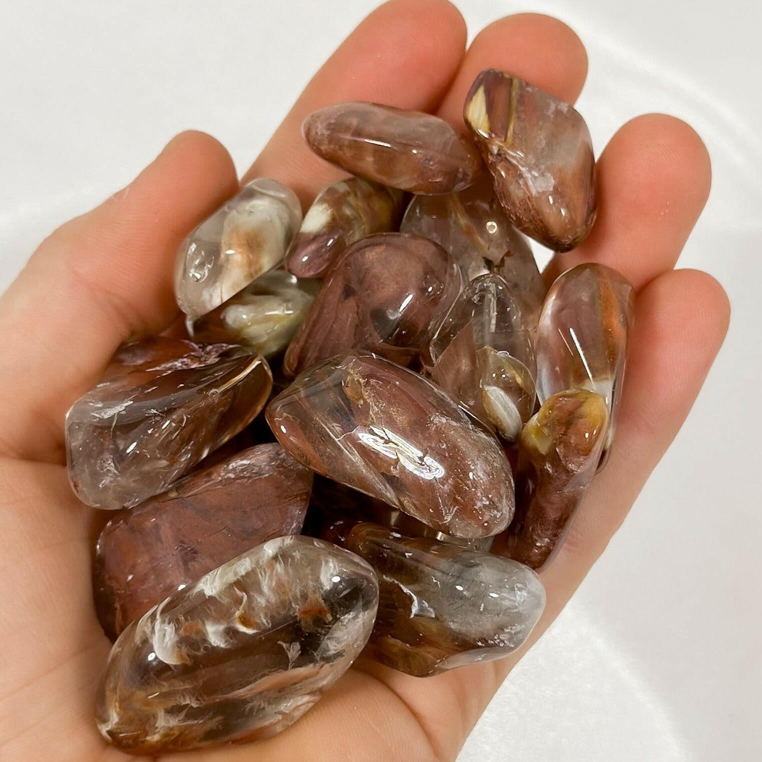 Amphibole Quartz Tumble