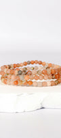 4mm Peach Blossom Jasper Bracelet Healing Crystal.