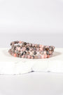 4mm Pink Zebra Jasper Bracelet Healing Crystal.