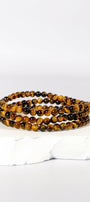 4mm Tigers Eye Bracelet Healing Crystal.