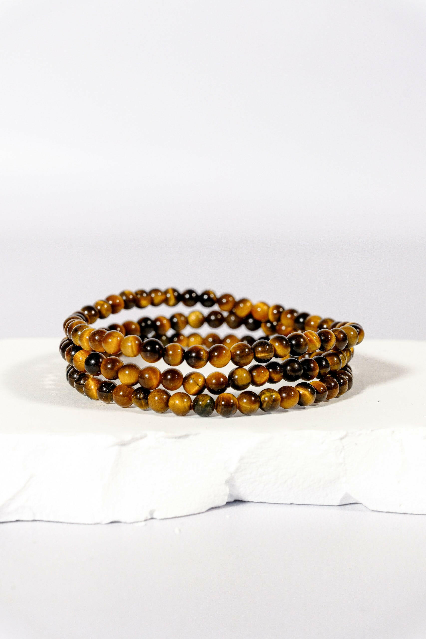 4mm Tigers Eye Bracelet Healing Crystal.