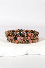 6mm Rhodonite Bracelet Healing Crystal.