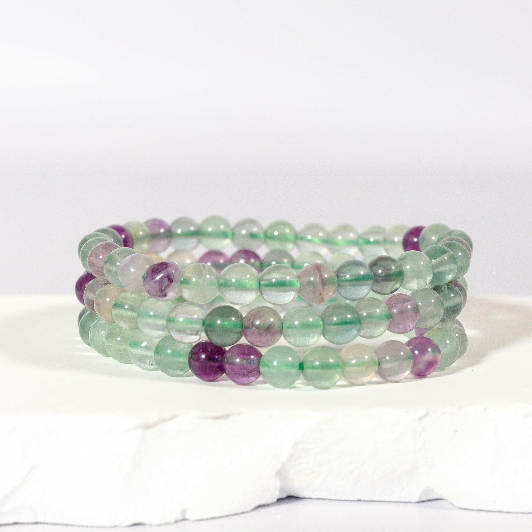 6mm Fluorite Bracelet Healing Crystal.