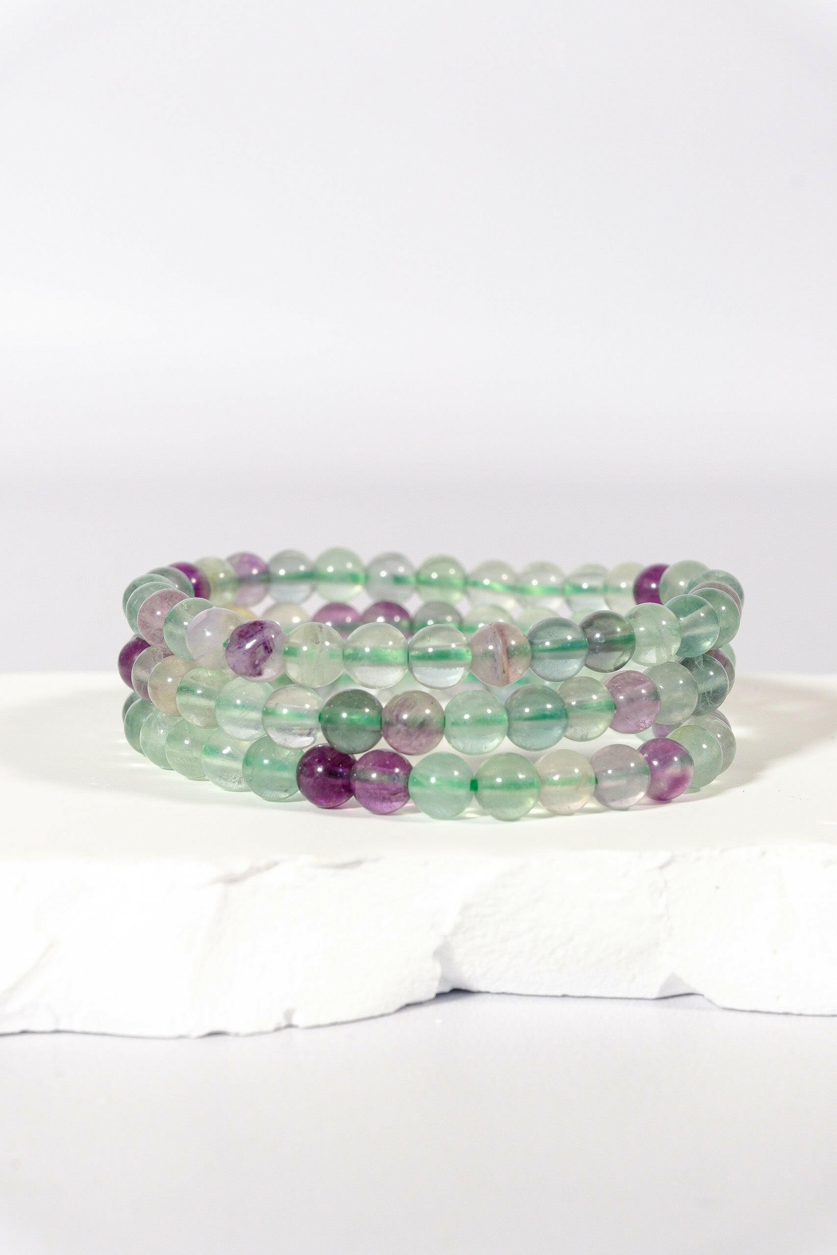 6mm Fluorite Bracelet Healing Crystal.