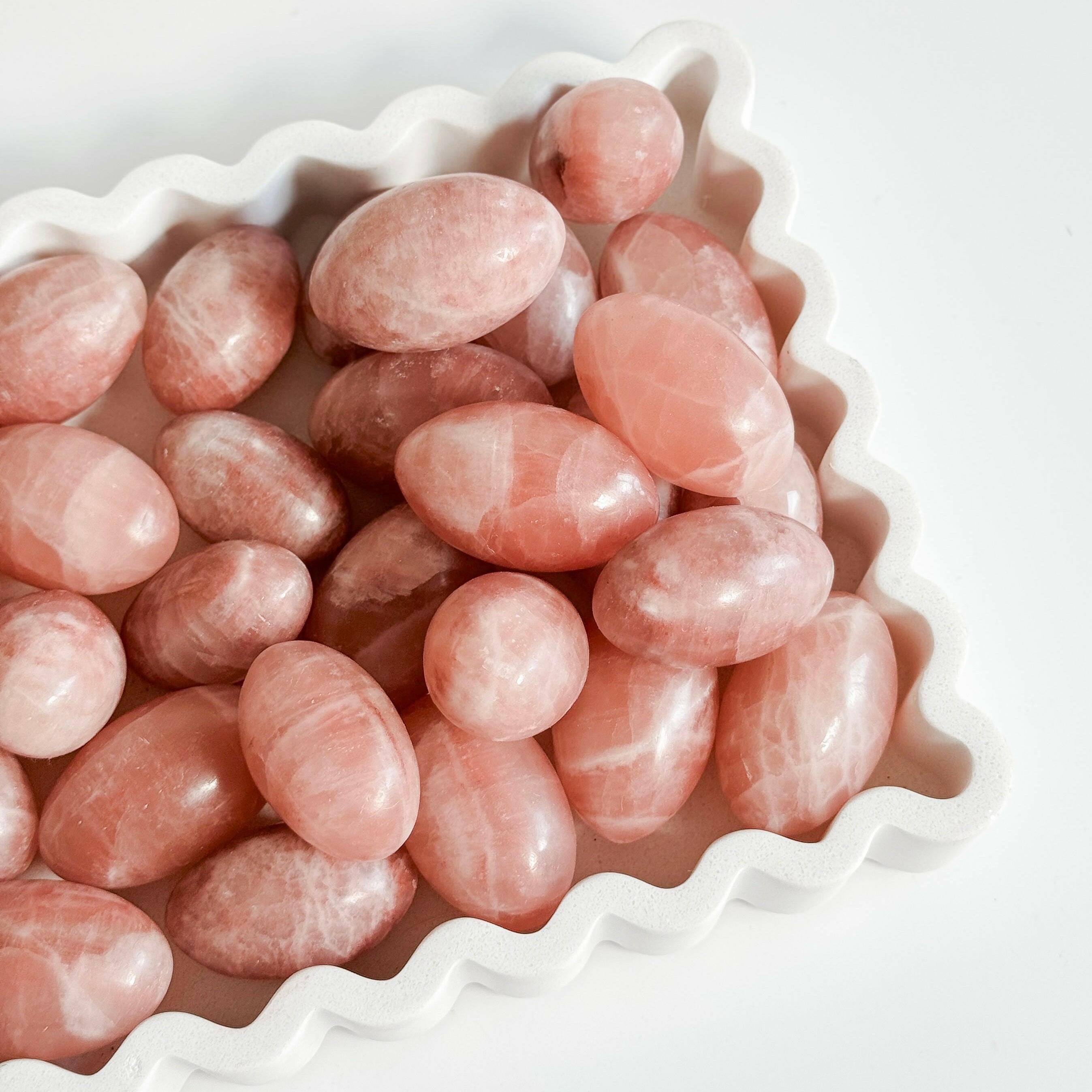 Rose Calcite Shiva Healing Crystal.