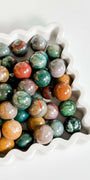 Ocean Jasper Mini Sphere Healing Crystal.