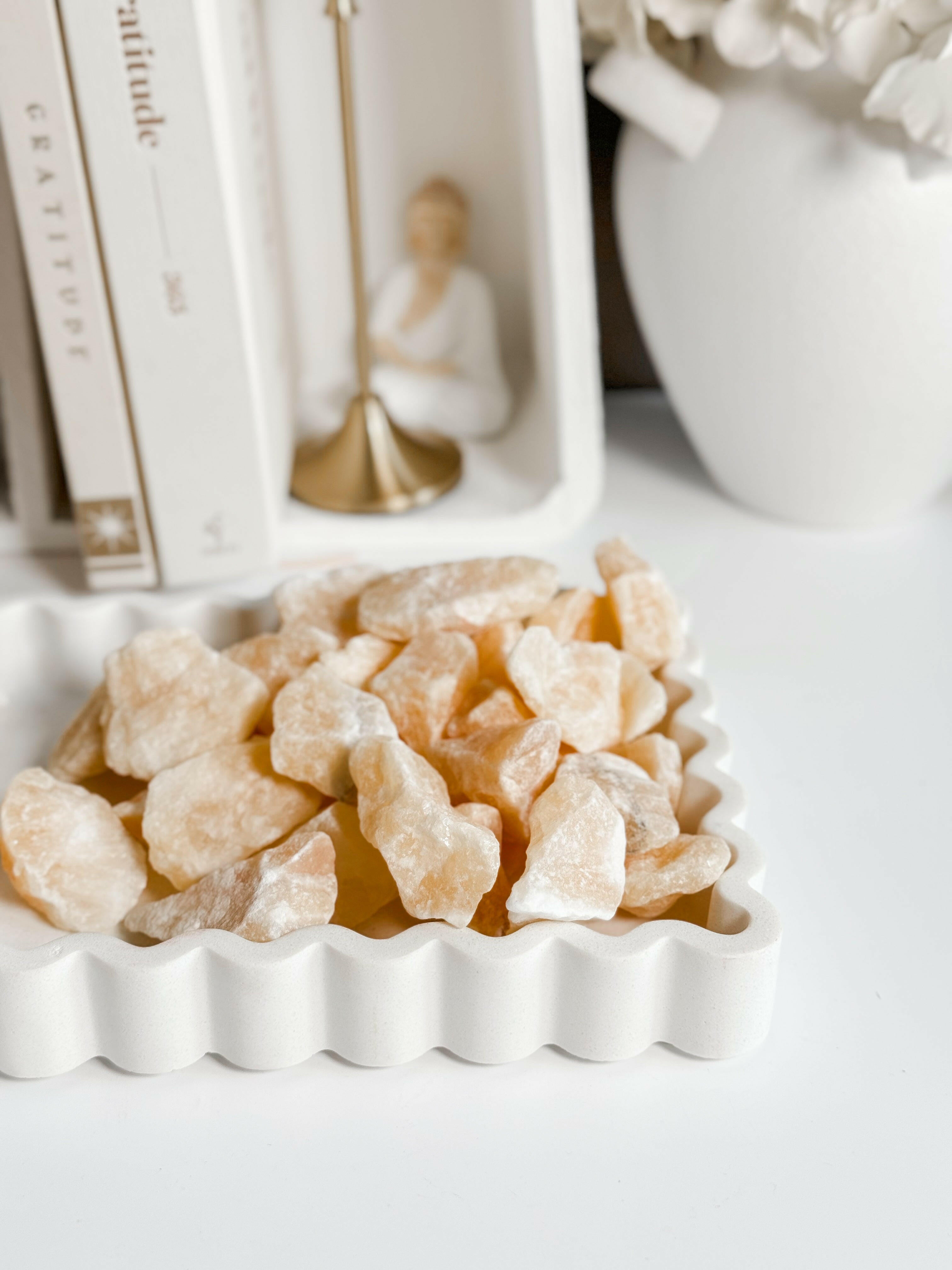 Orange Calcite Raw Healing Crystal.