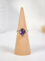 Amethyst Adjustable Ring Healing Crystal.