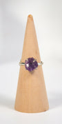 Amethyst Adjustable Ring Healing Crystal.