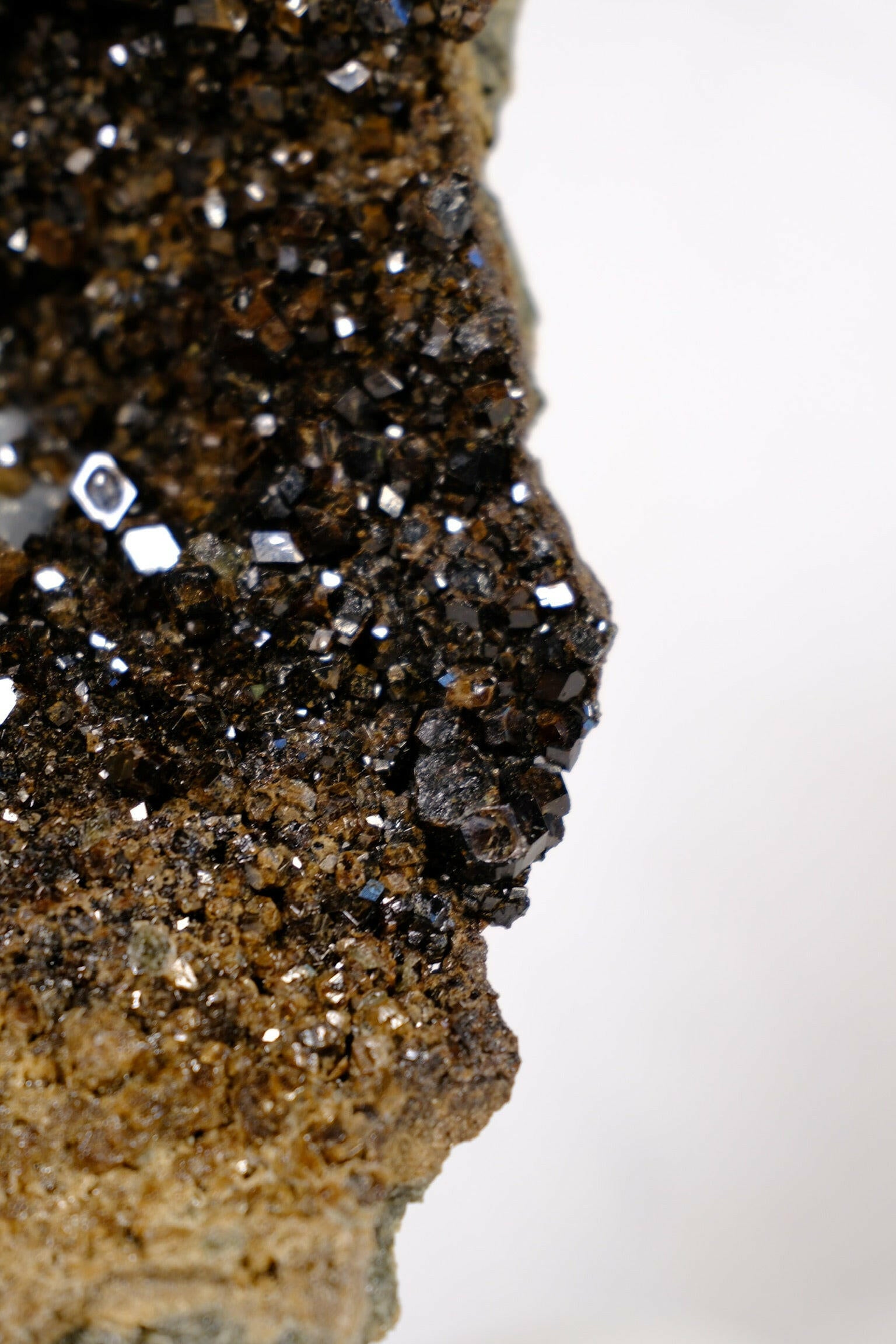 Melanite Garnet Cluster Healing Crystal.