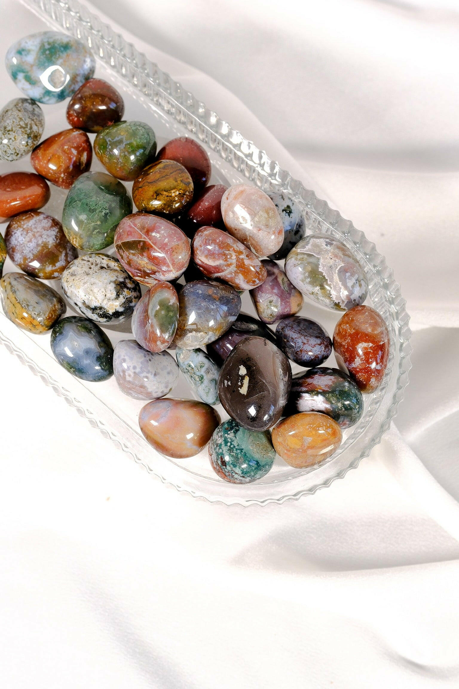 Ocean Jasper Tumble Healing Crystal.