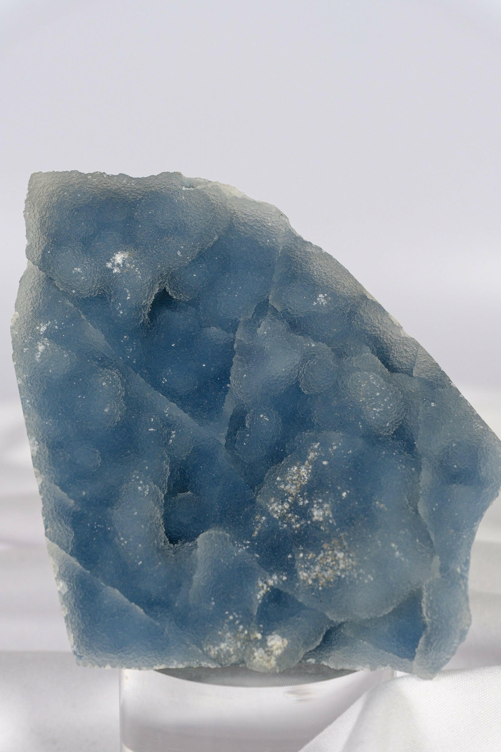 Botryoidal Blue Chalcedony Cutbase Healing Crystal.
