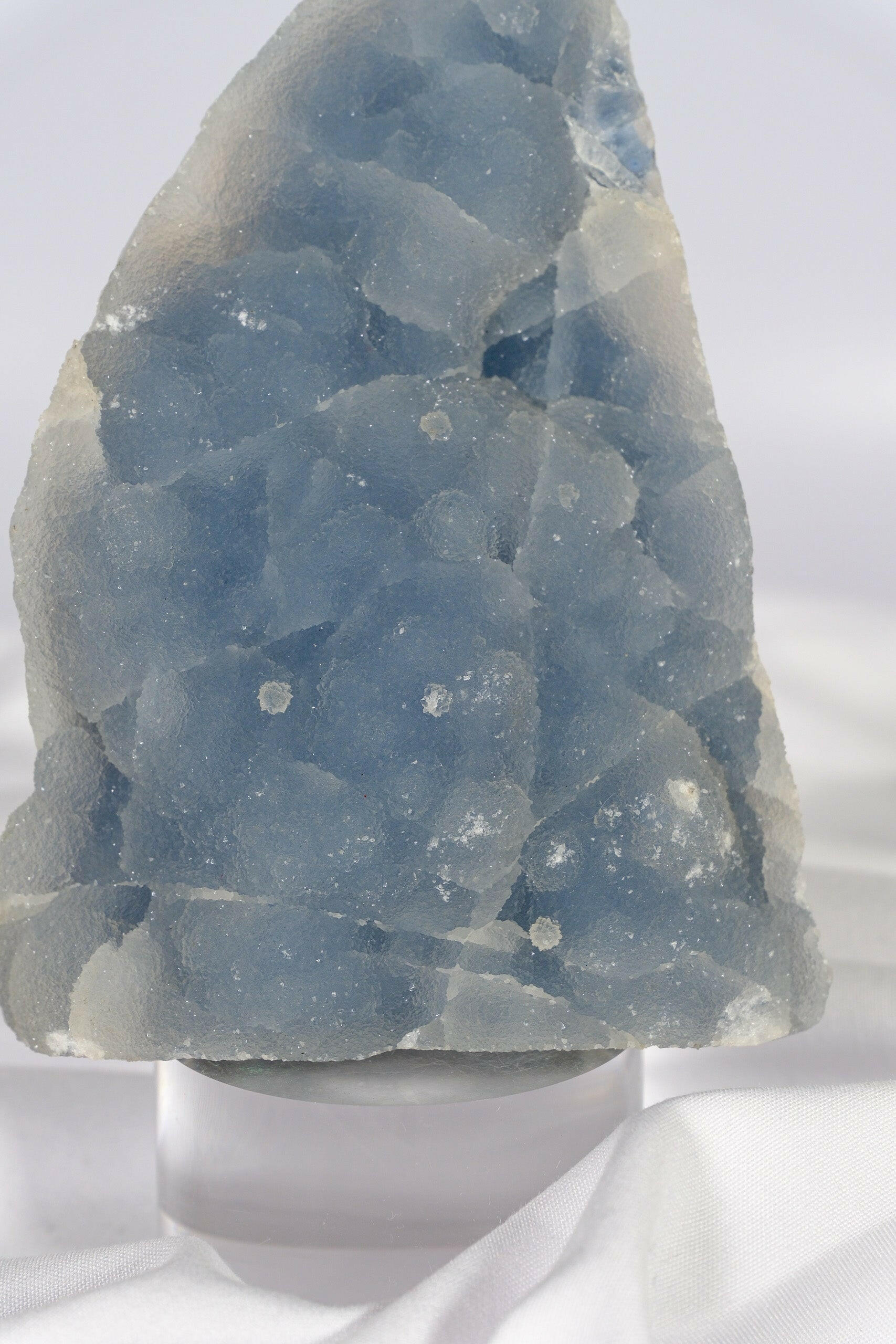 Botryoidal Blue Chalcedony Cutbase Healing Crystal.