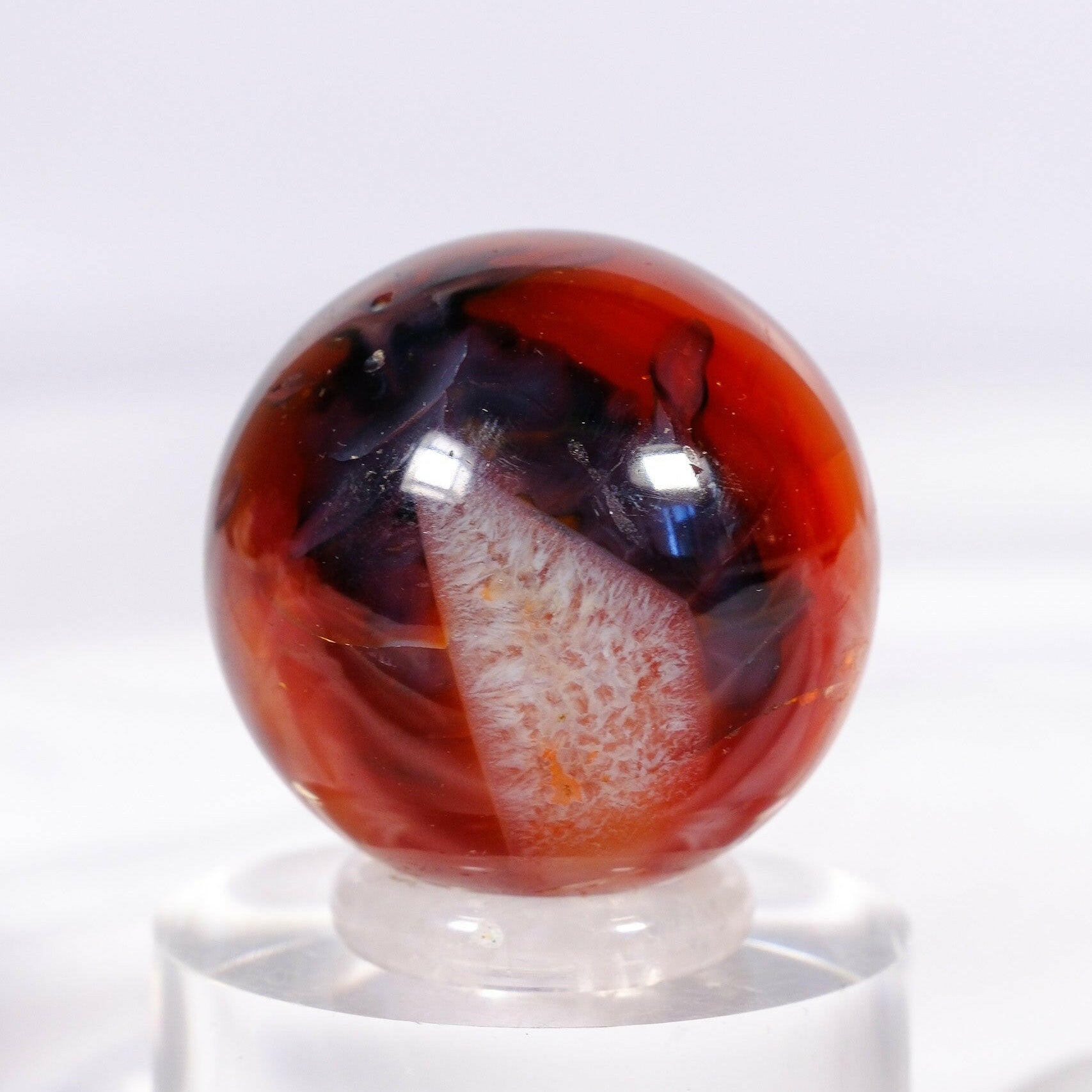 Carnelian Sphere Healing Crystal.