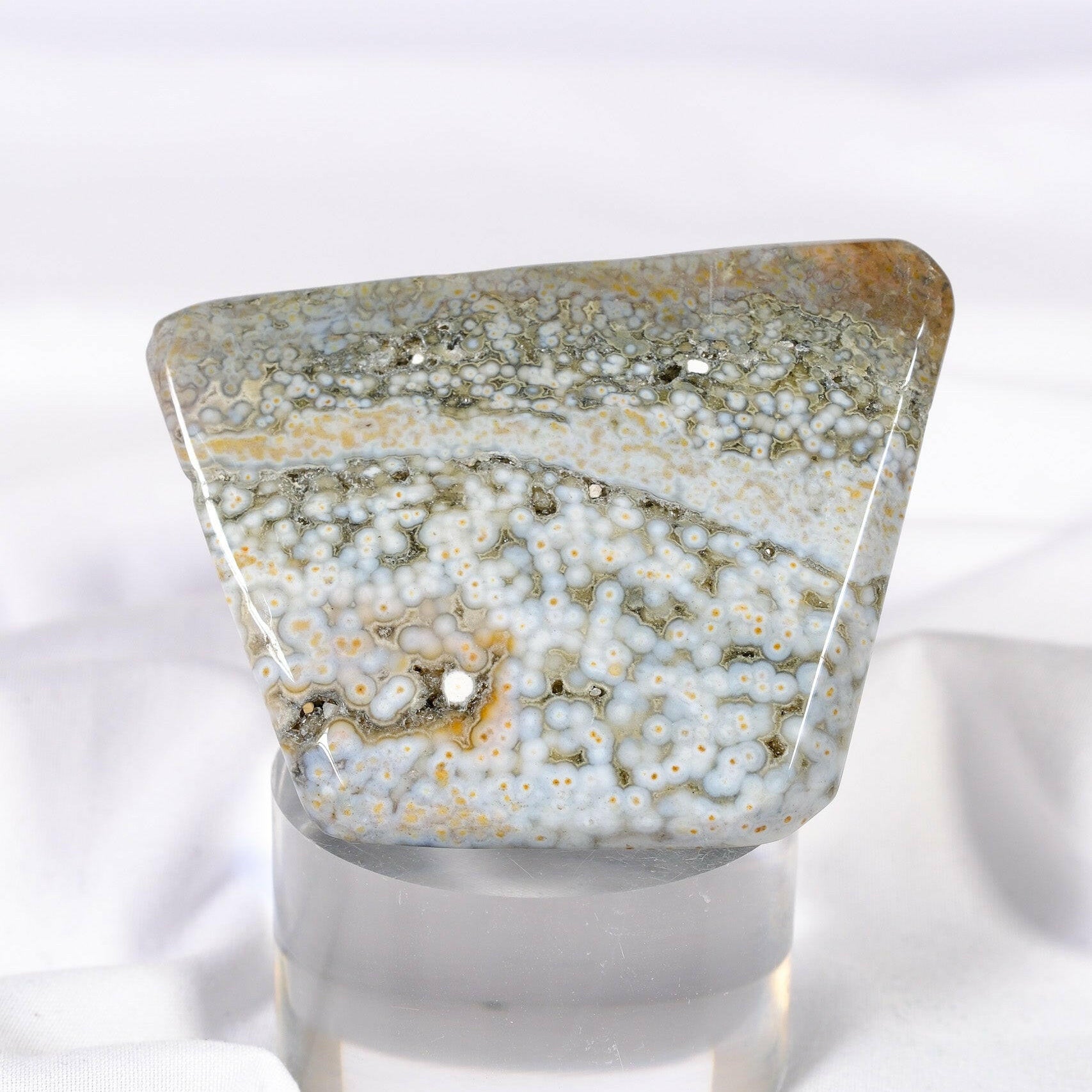 Ocean Jasper Freeform Healing Crystal.