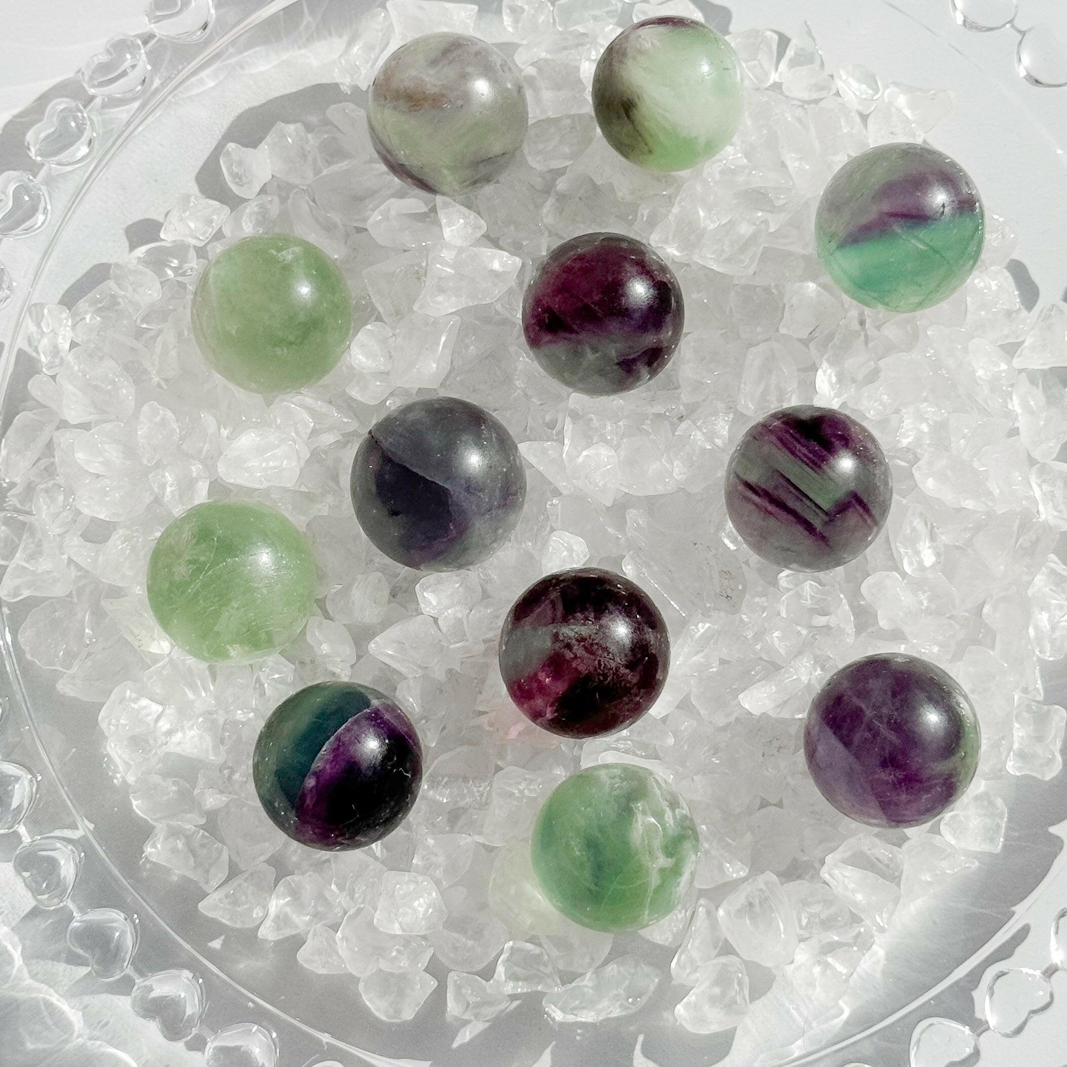 Fluorite Small Sphere Healing Crystal.