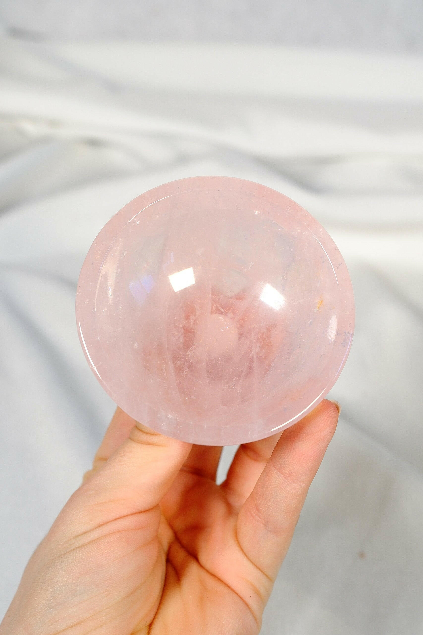 Rose Quartz Bowl Healing Crystal.