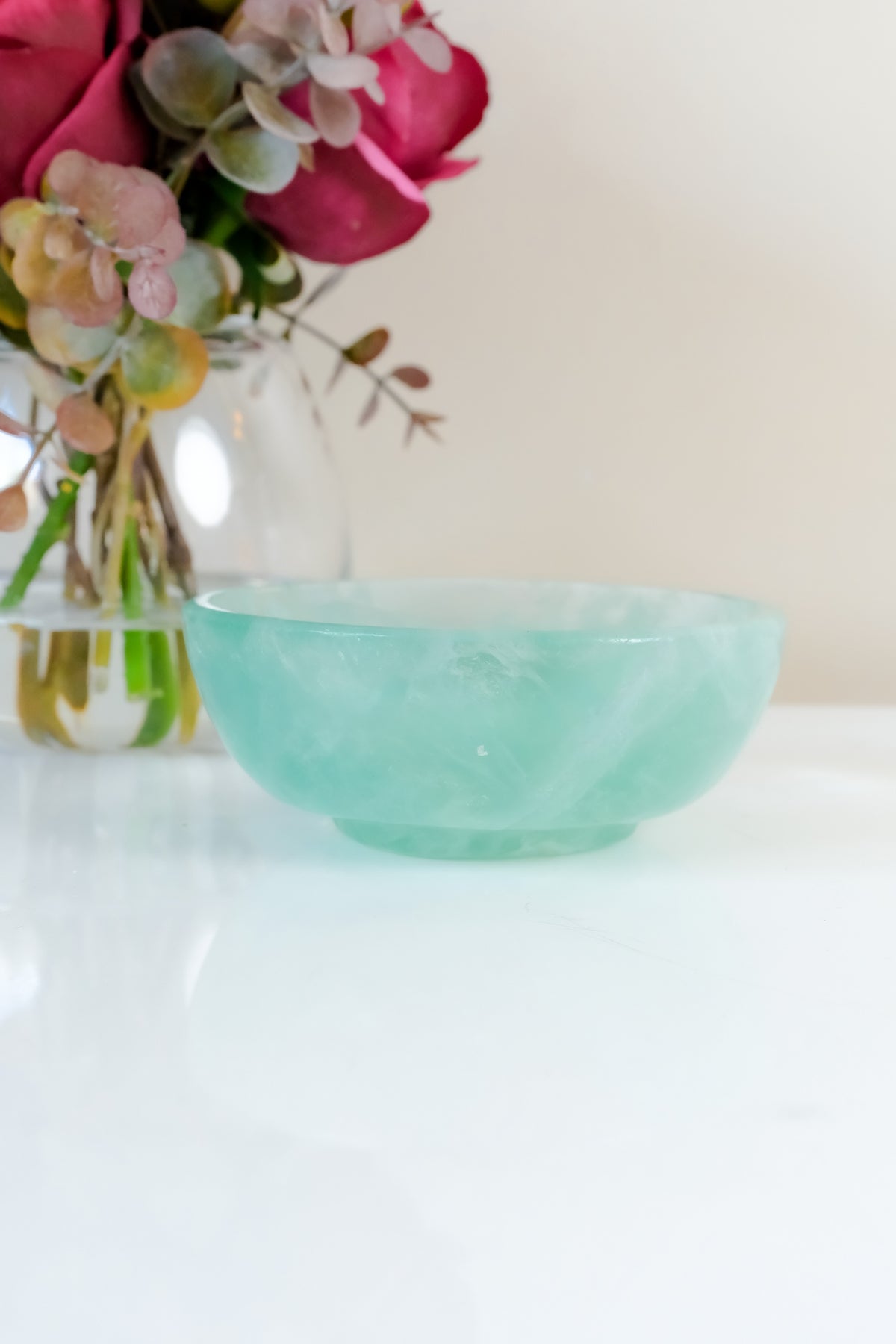 Watermelon Fluorite Bowl