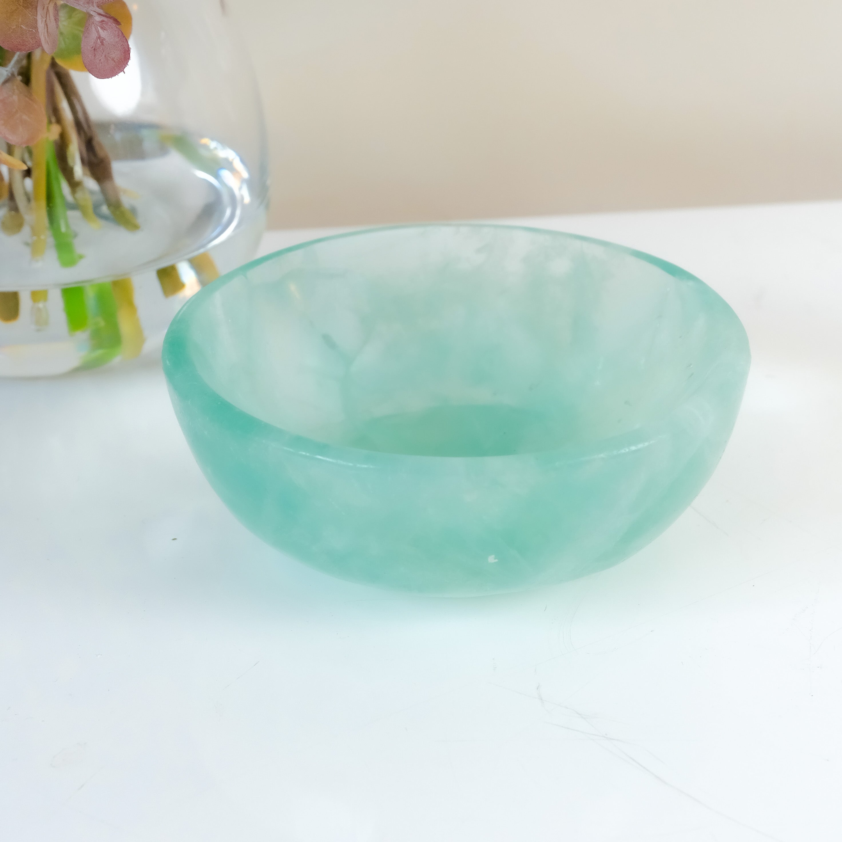 Watermelon Fluorite Bowl