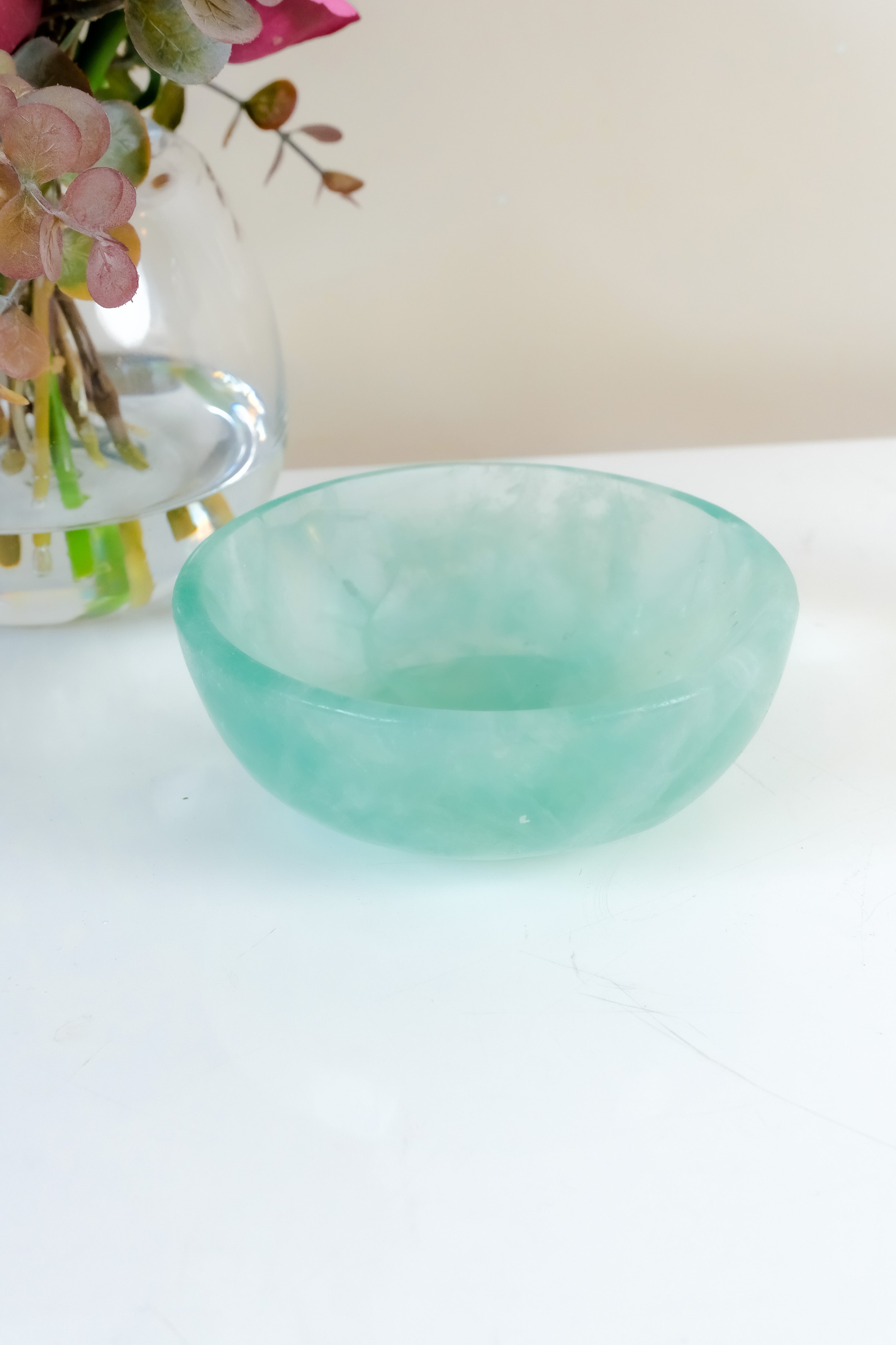 Watermelon Fluorite Bowl