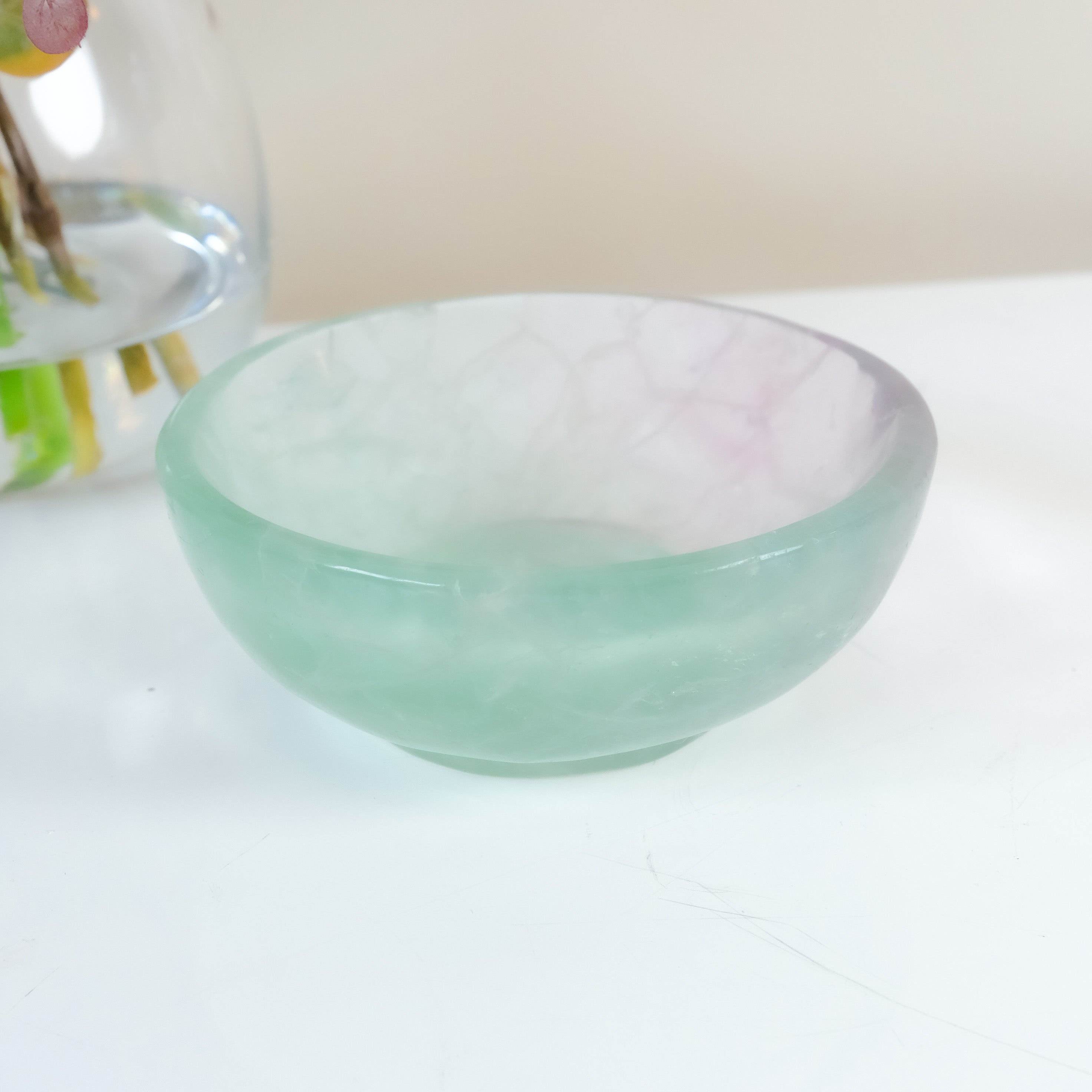 Watermelon Fluorite Bowl