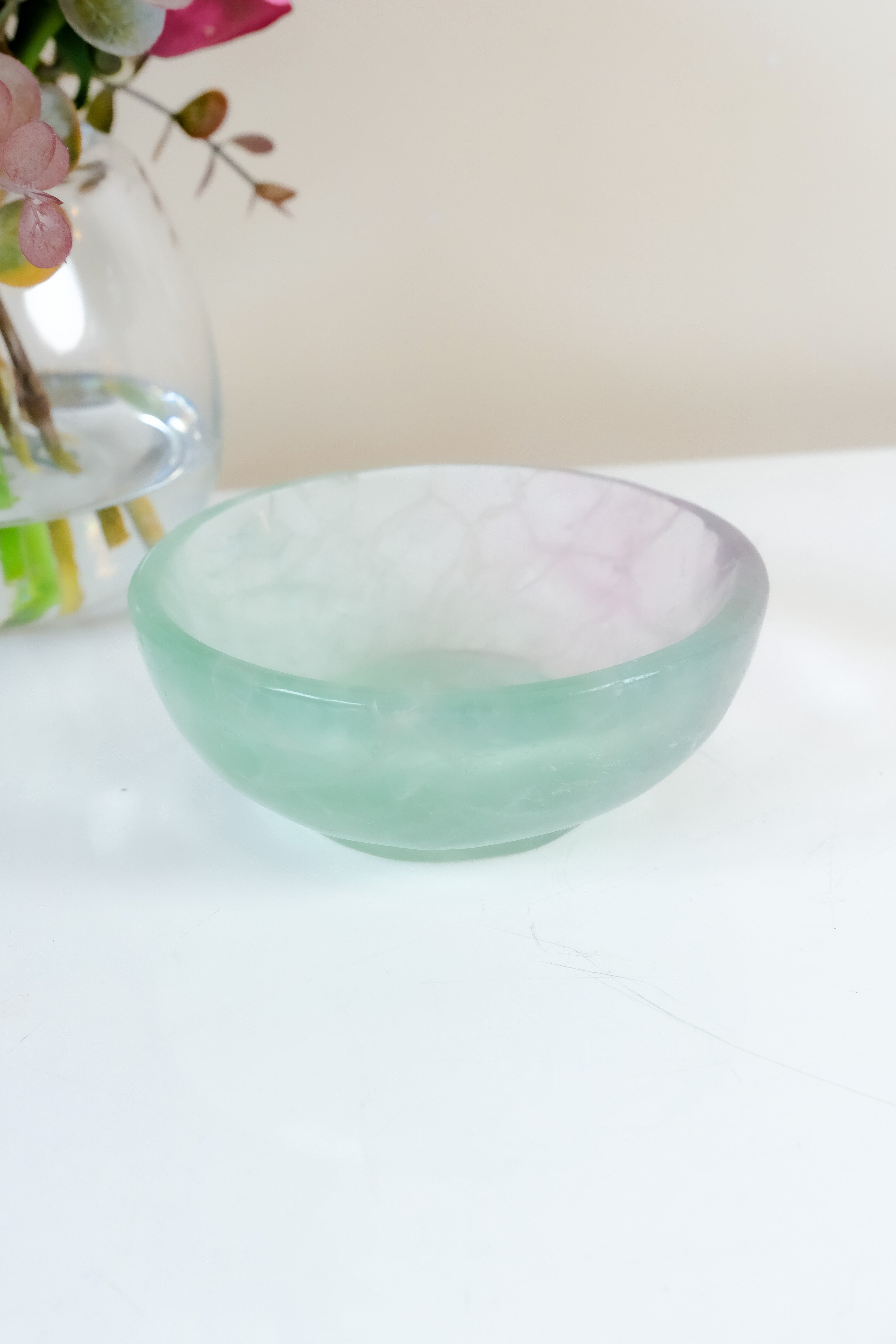 Watermelon Fluorite Bowl