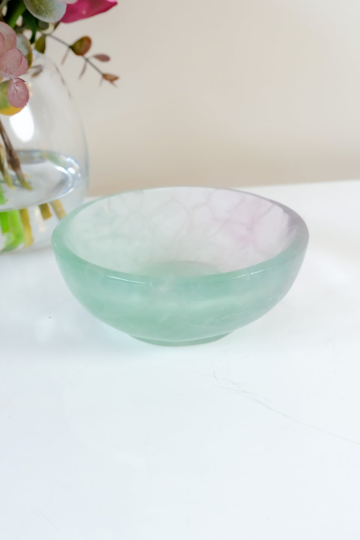 Watermelon Fluorite Bowl