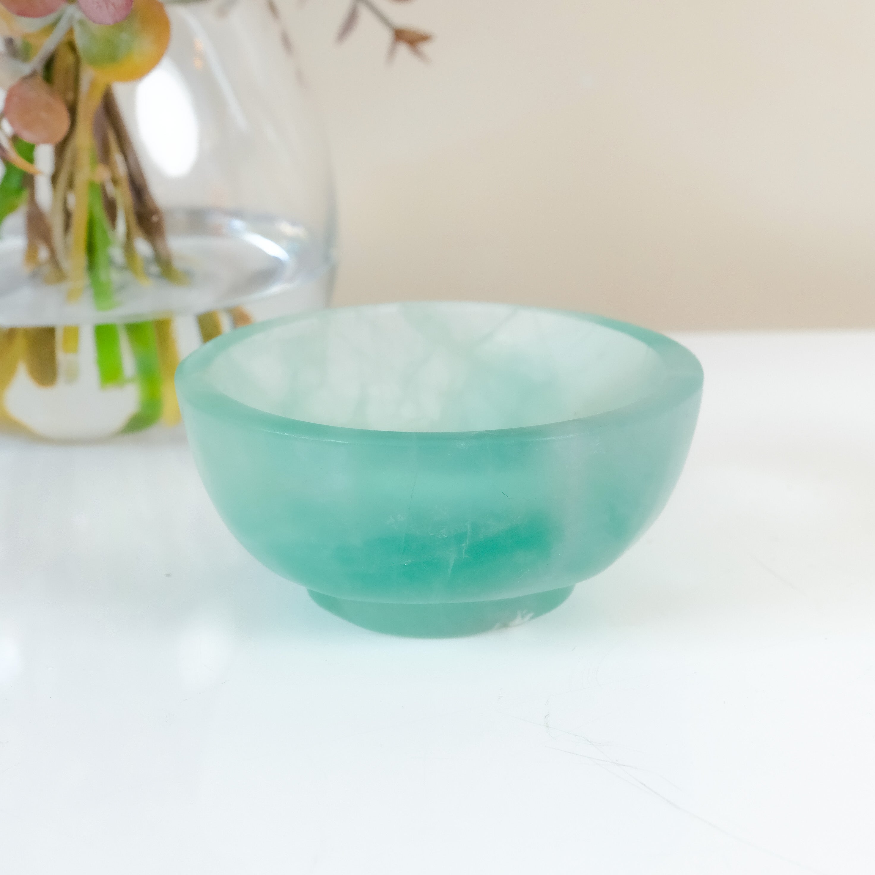 Watermelon Fluorite Bowl