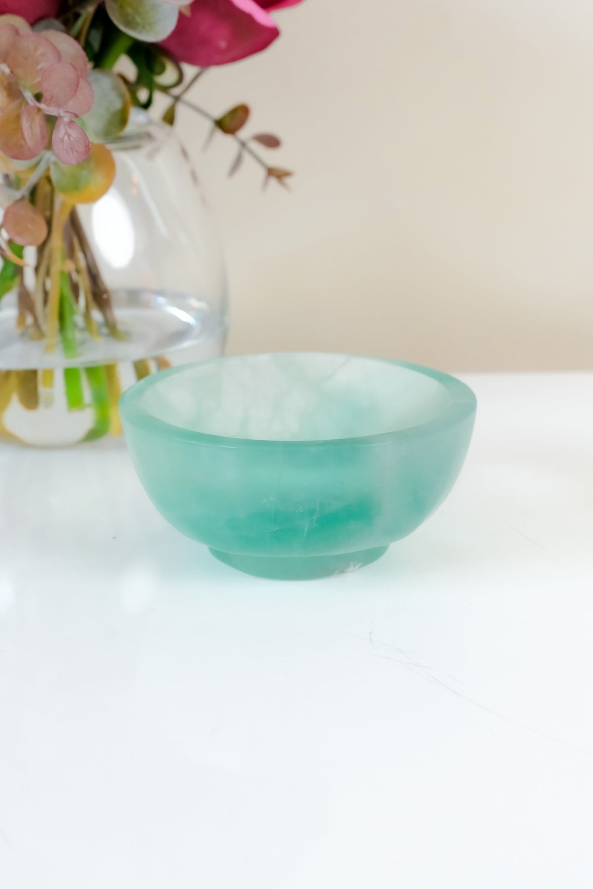 Watermelon Fluorite Bowl