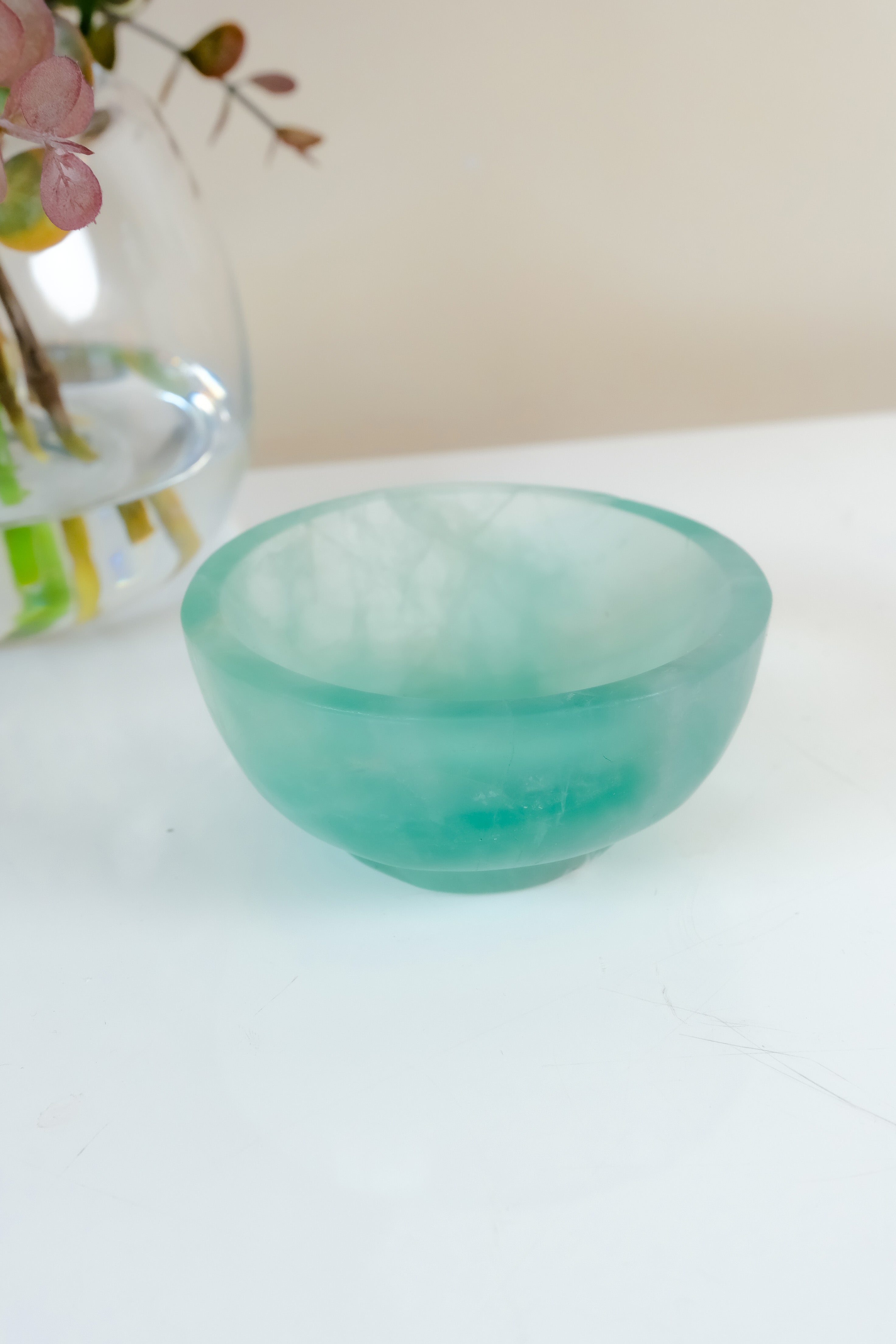 Watermelon Fluorite Bowl