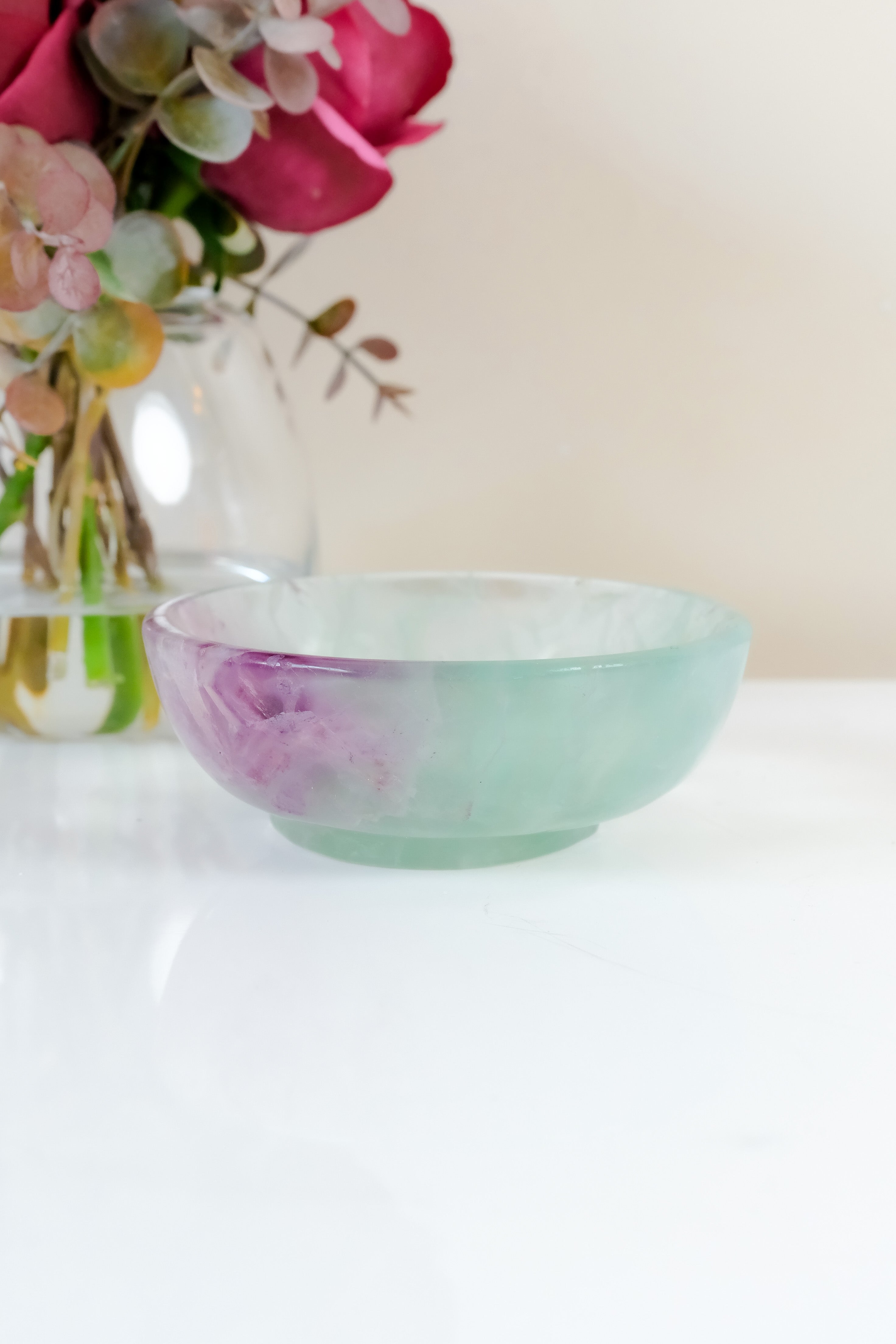 Watermelon Fluorite Bowl