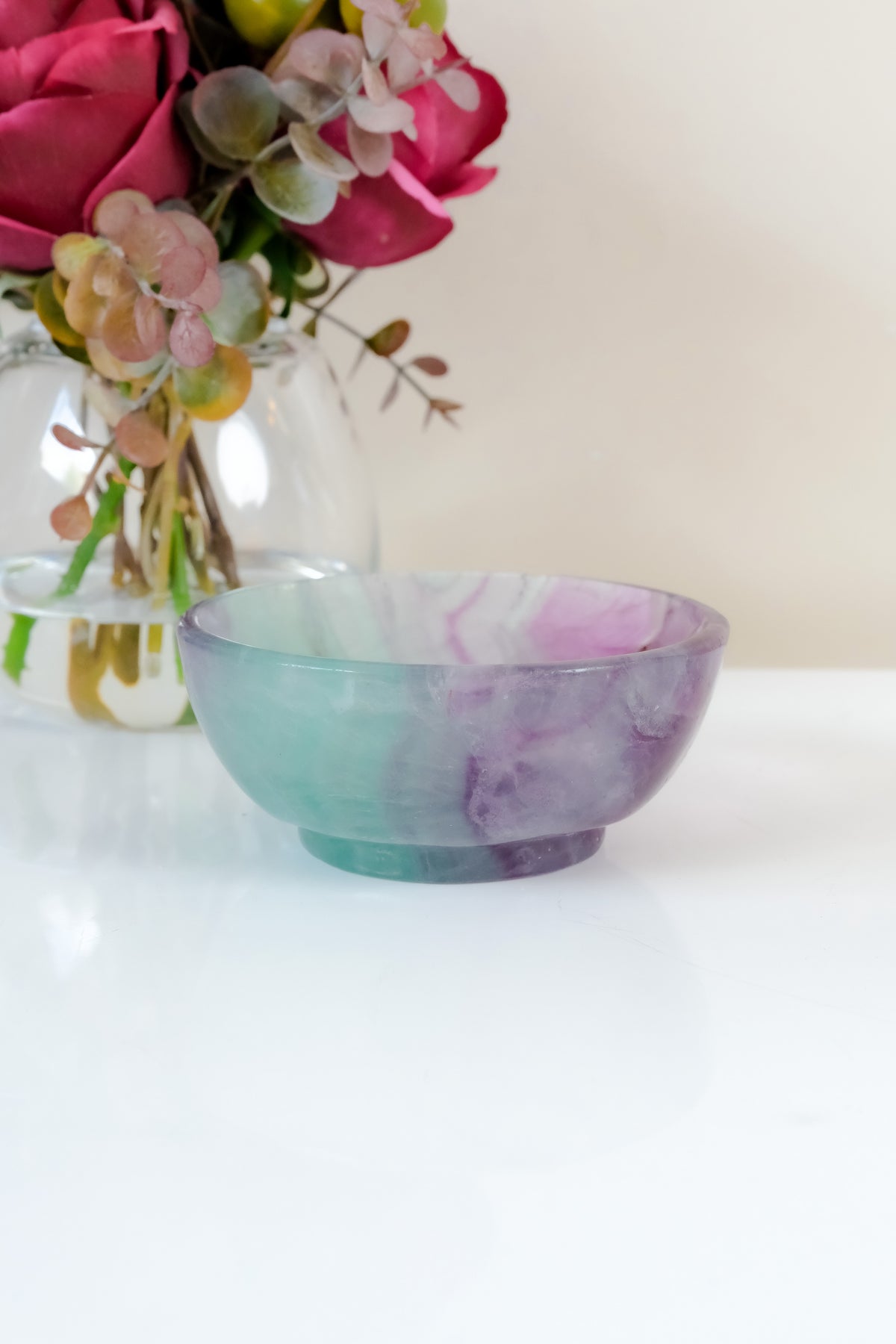 Watermelon Fluorite Bowl