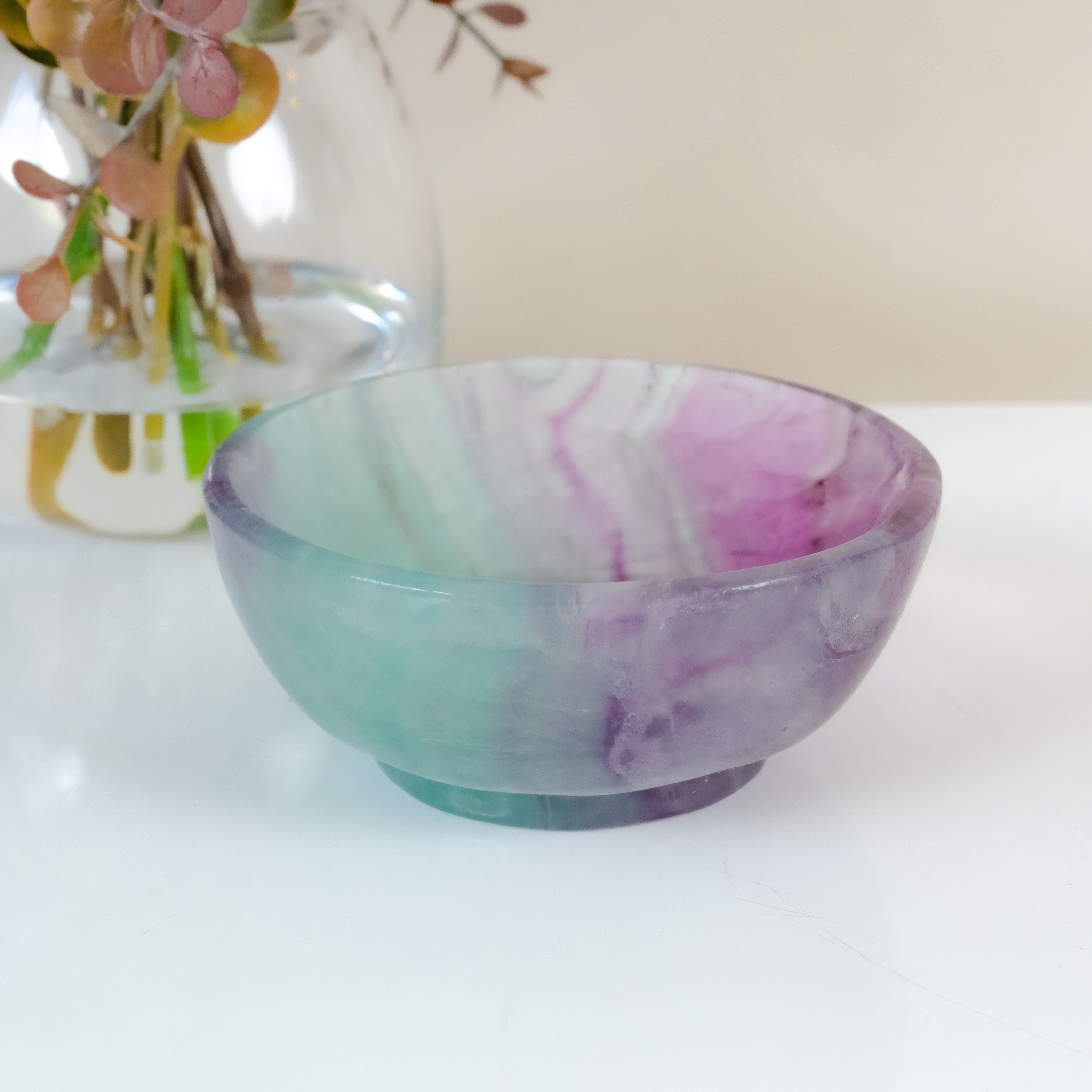 Watermelon Fluorite Bowl